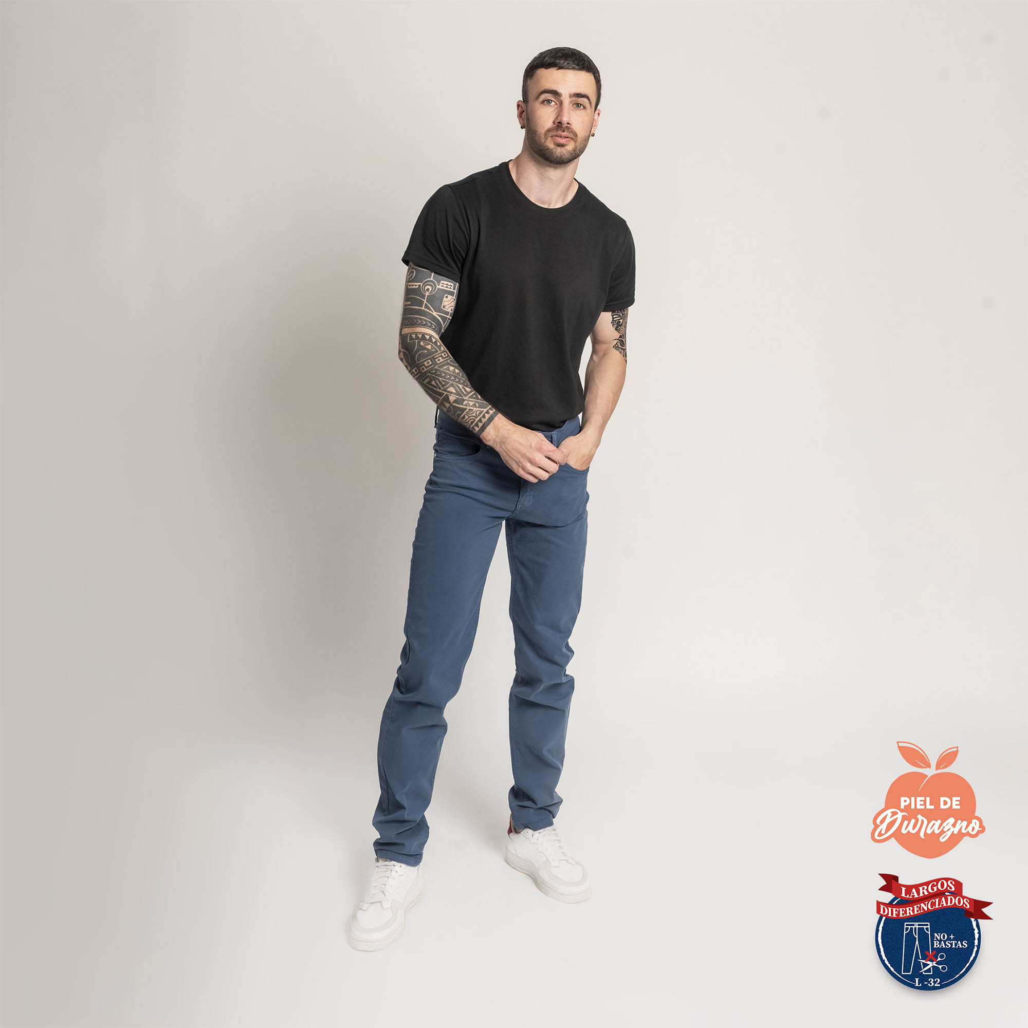PANTALÓN CASUAL SLIM HOMBRE COTTONS JEANS ESTEBAN L32 TALL - 2