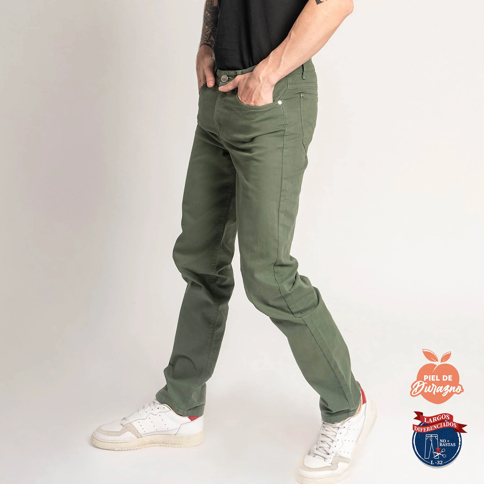 PANTALÓN CASUAL SLIM HOMBRE COTTONS JEANS ESTEBAN L32 TALL - 2