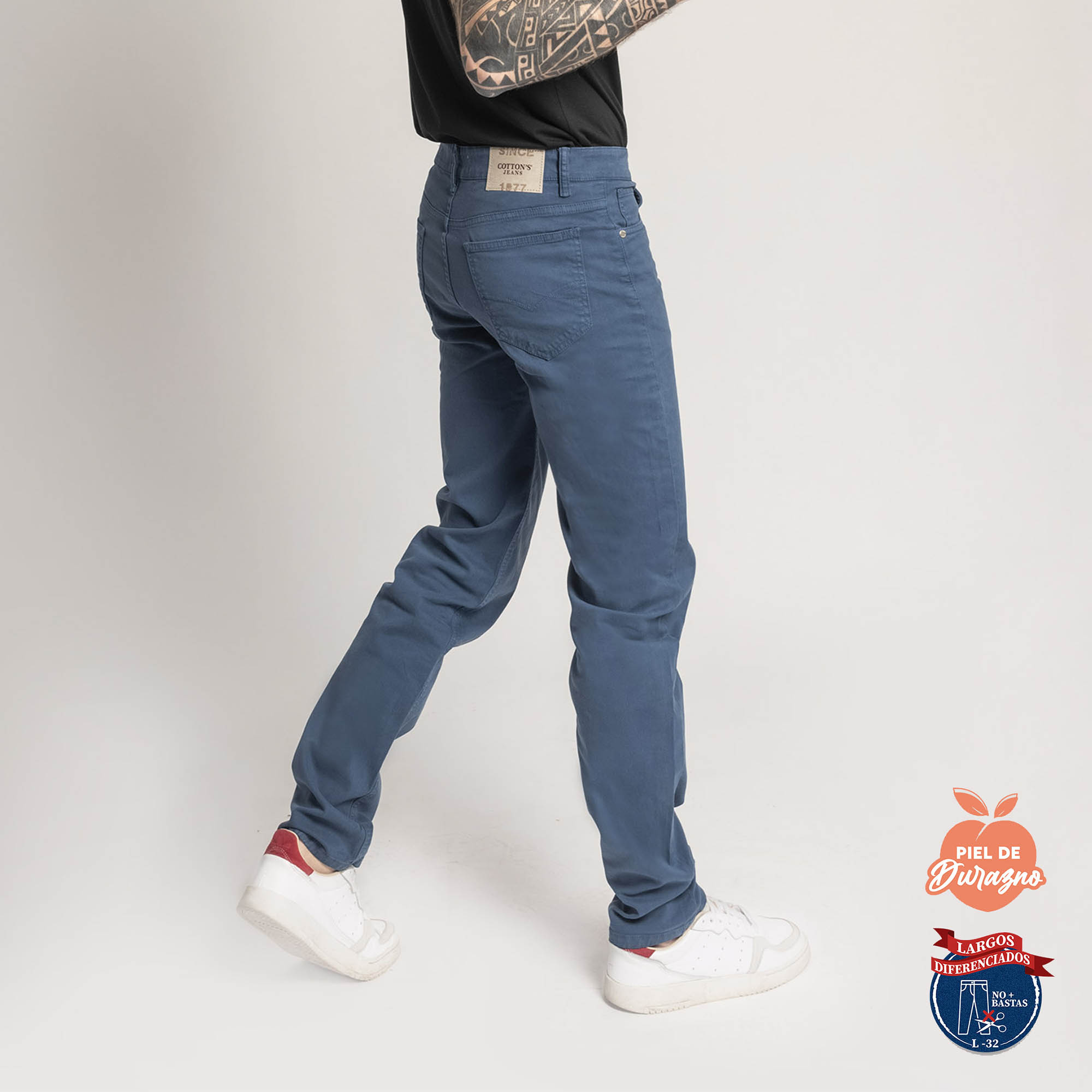 PANTALÓN CASUAL SLIM HOMBRE COTTONS JEANS ESTEBAN L32 TALL - 4
