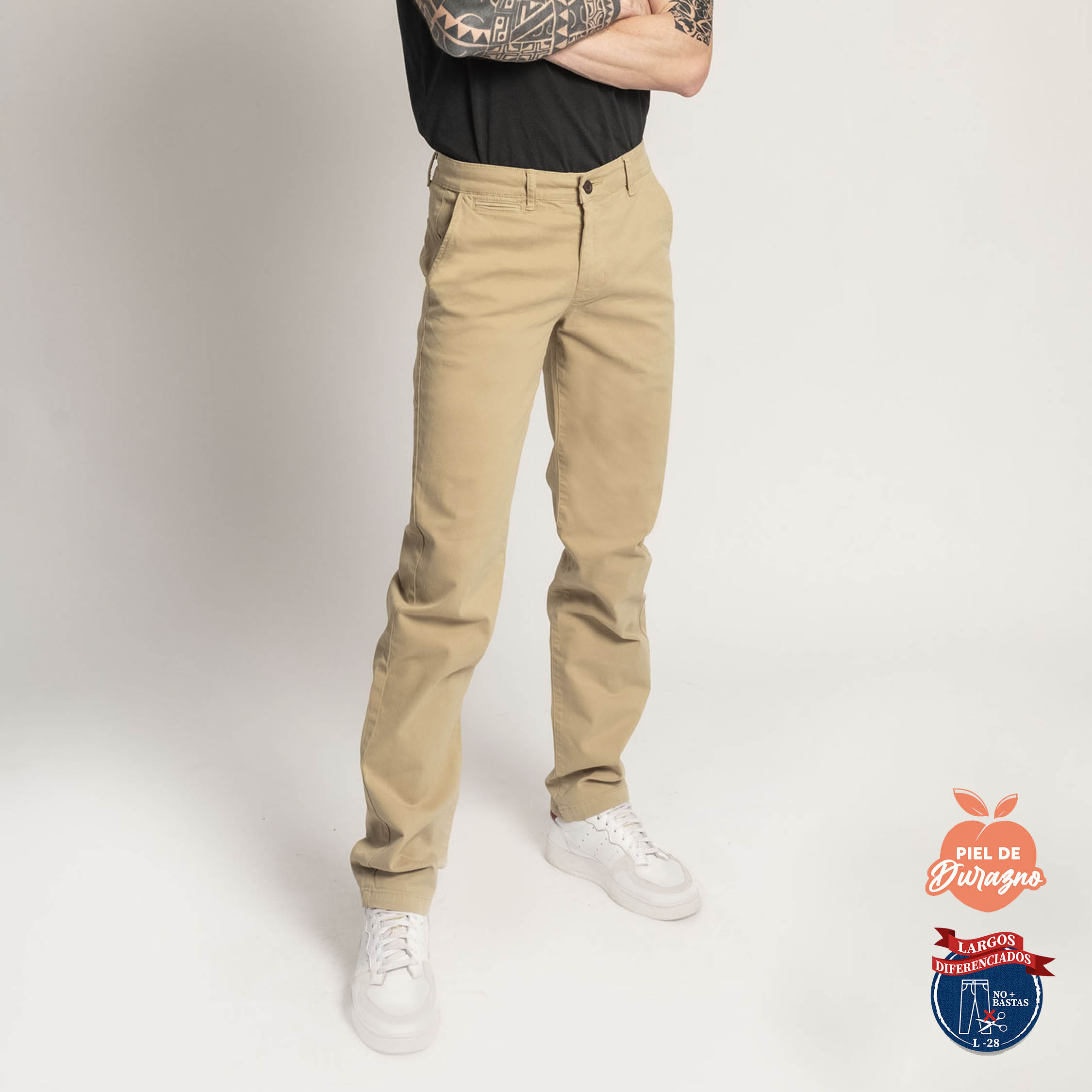 PANTALÓN CASUAL SLIM HOMBRE COTTONS JEANS FRED L28 PETITE - 1