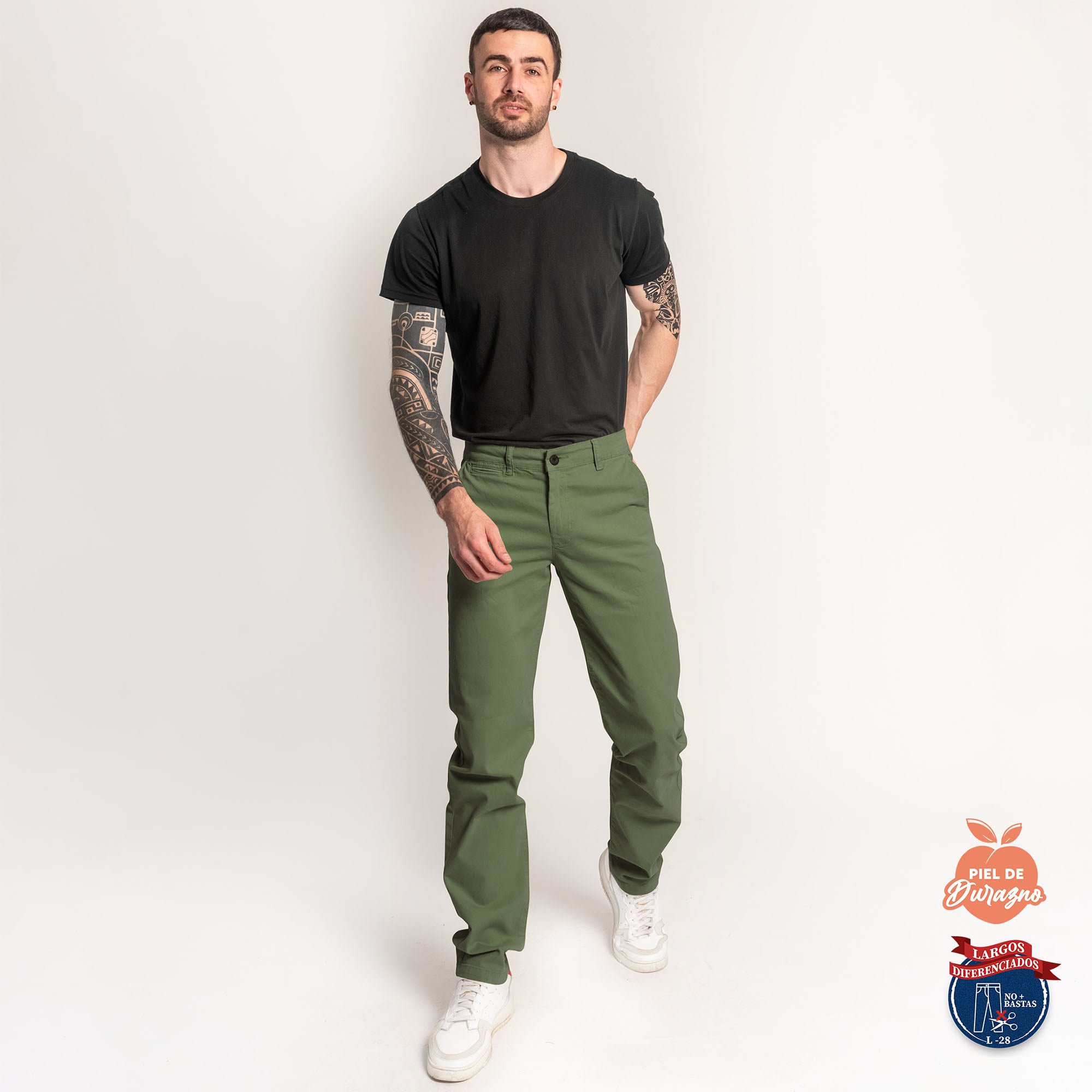 PANTALÓN CASUAL SLIM HOMBRE COTTONS JEANS FRED L28 PETITE - 2