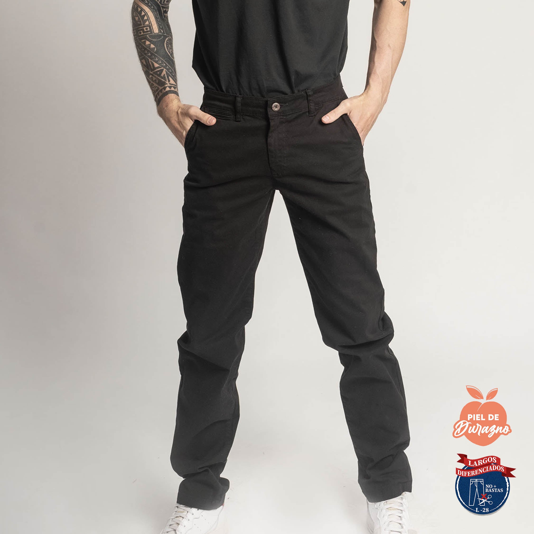 PANTALÓN CASUAL SLIM HOMBRE COTTONS JEANS FRED L28 PETITE - 3