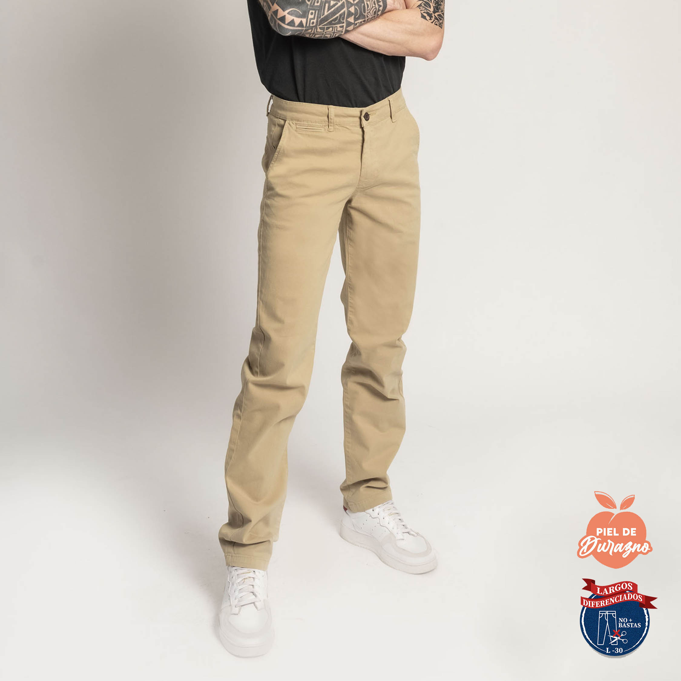 PANTALÓN CASUAL SLIM HOMBRE COTTONS JEANS FRED L30 - 1