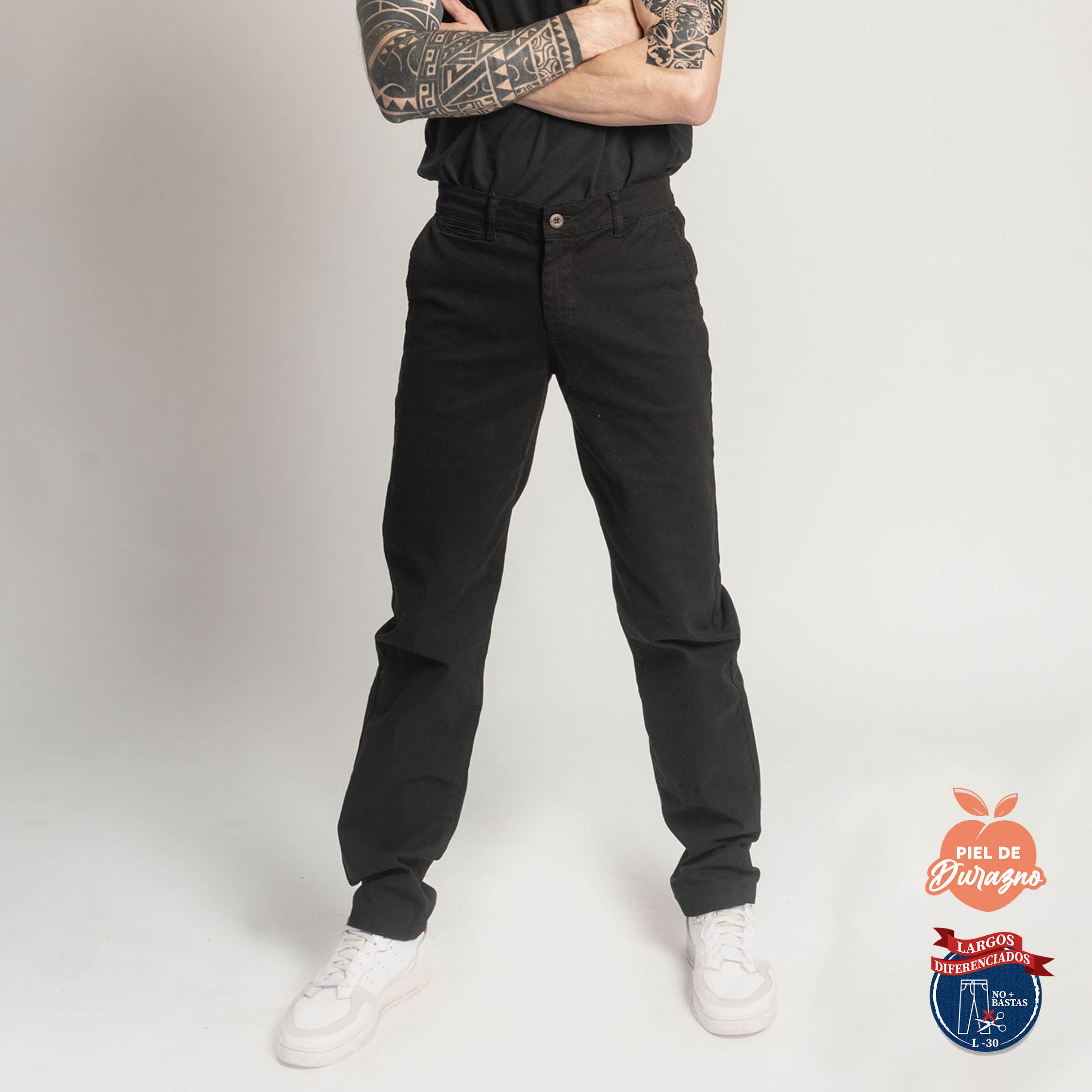 PANTALÓN CASUAL SLIM HOMBRE COTTONS JEANS FRED L30 - 1