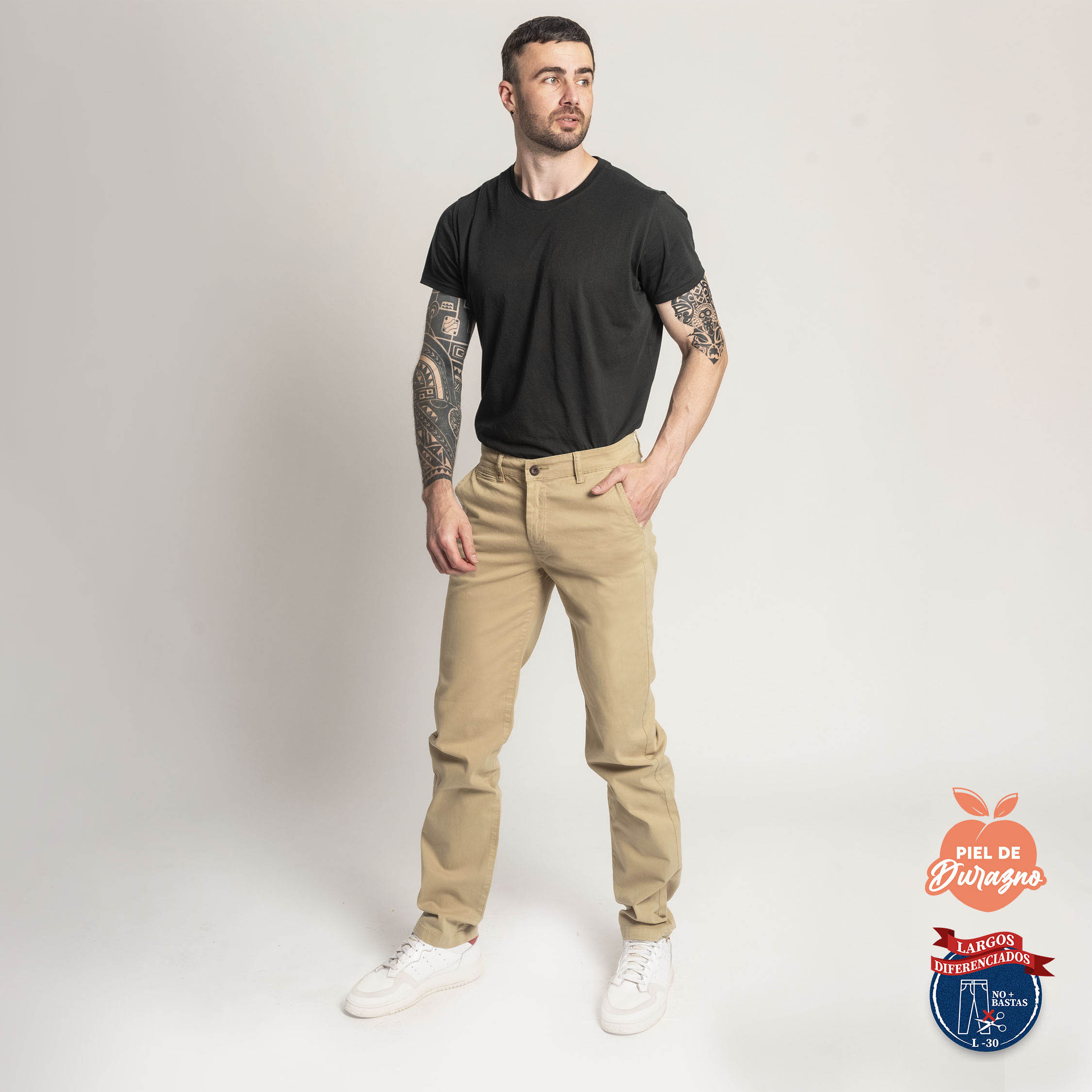PANTALÓN CASUAL SLIM HOMBRE COTTONS JEANS FRED L30 - 2