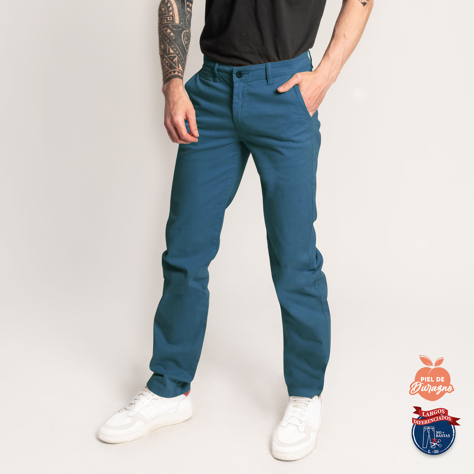 PANTALÓN CASUAL SLIM HOMBRE COTTONS JEANS FRED L30 - 3