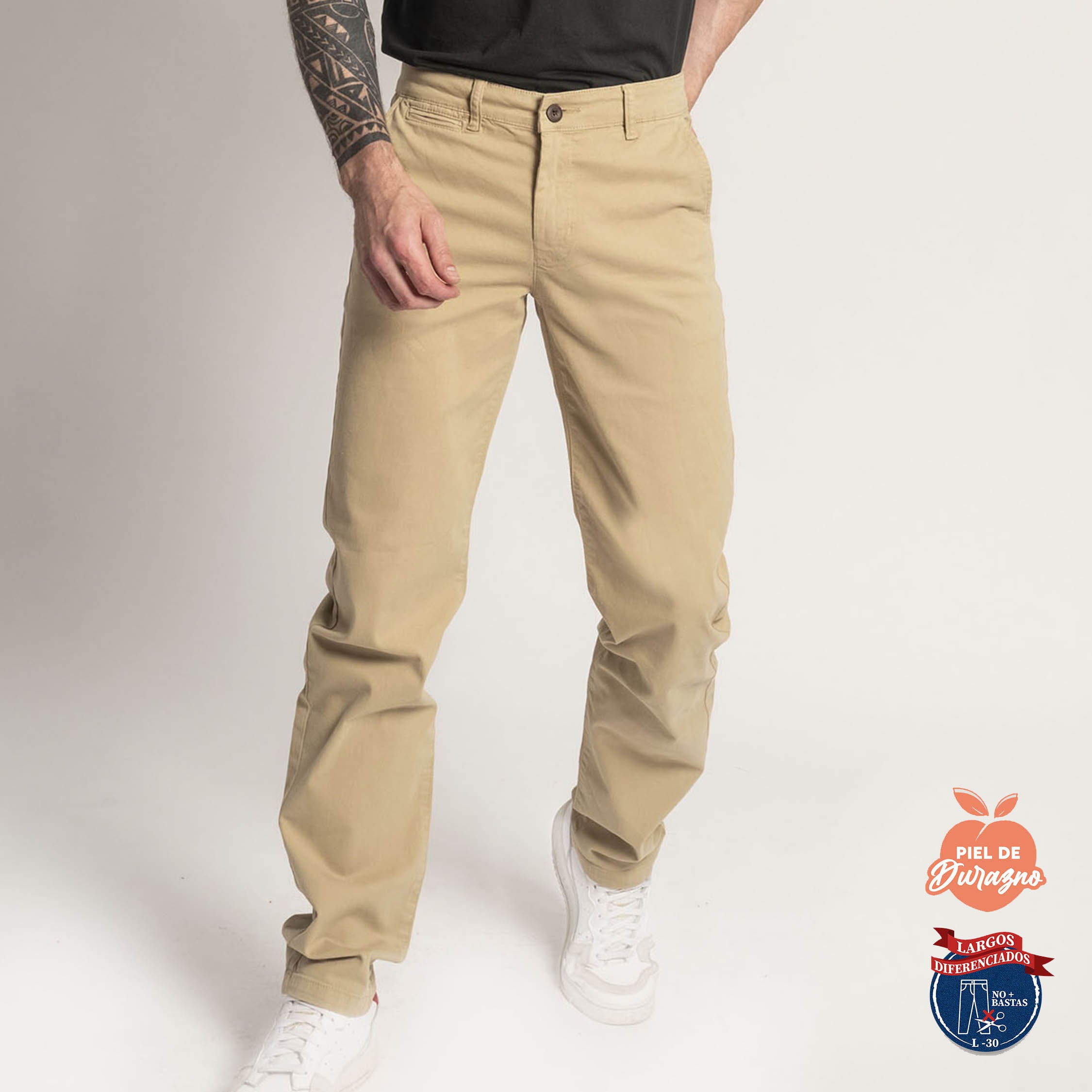 PANTALÓN CASUAL SLIM HOMBRE COTTONS JEANS FRED L30 - 3