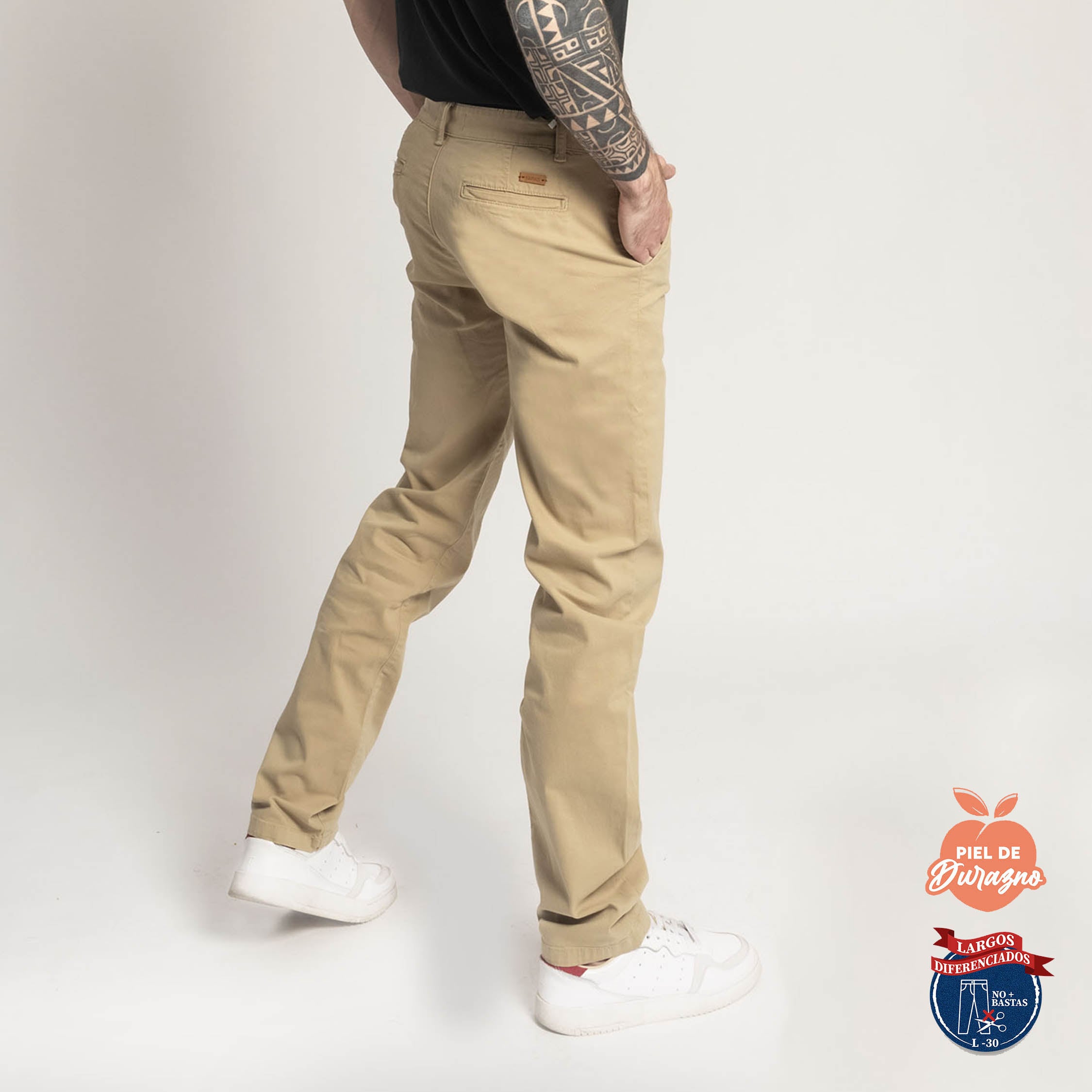 PANTALÓN CASUAL SLIM HOMBRE COTTONS JEANS FRED L30 - 4