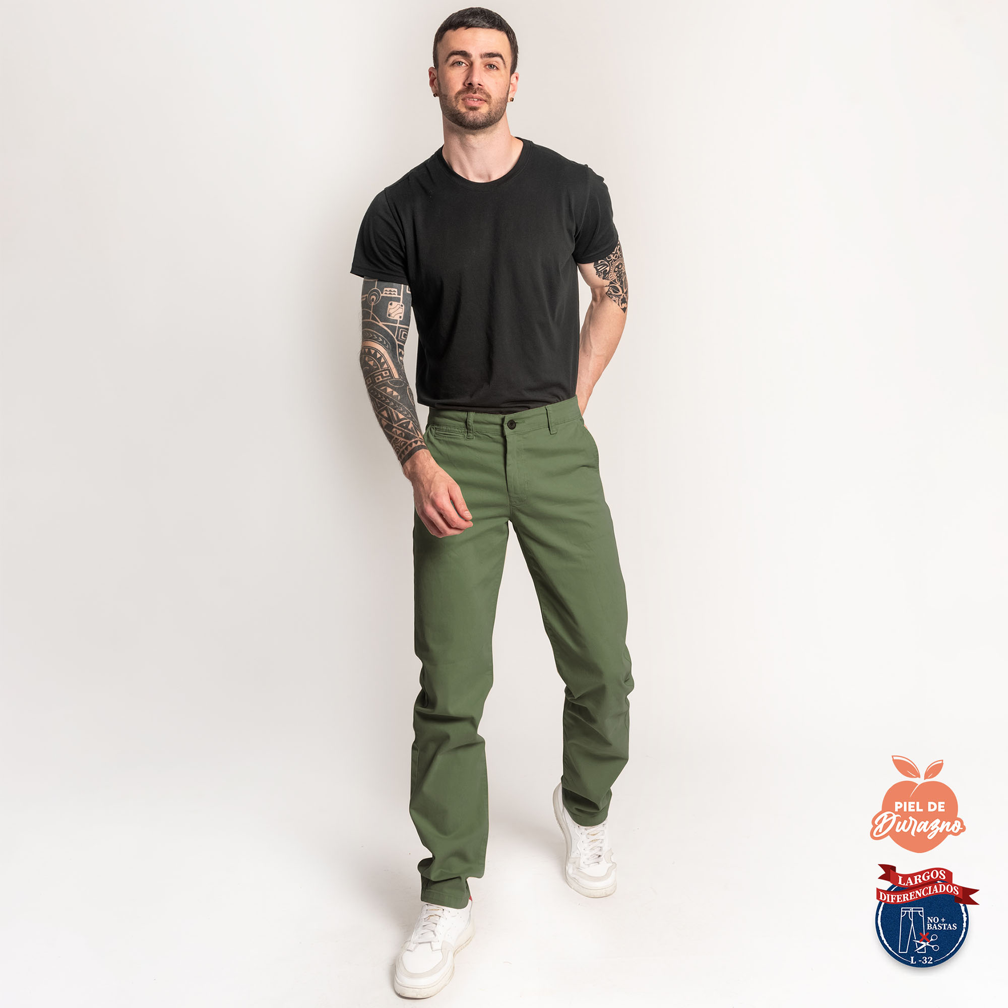 PANTALÓN CASUAL SLIM HOMBRE COTTONS JEANS FRED L32 TALL - 2