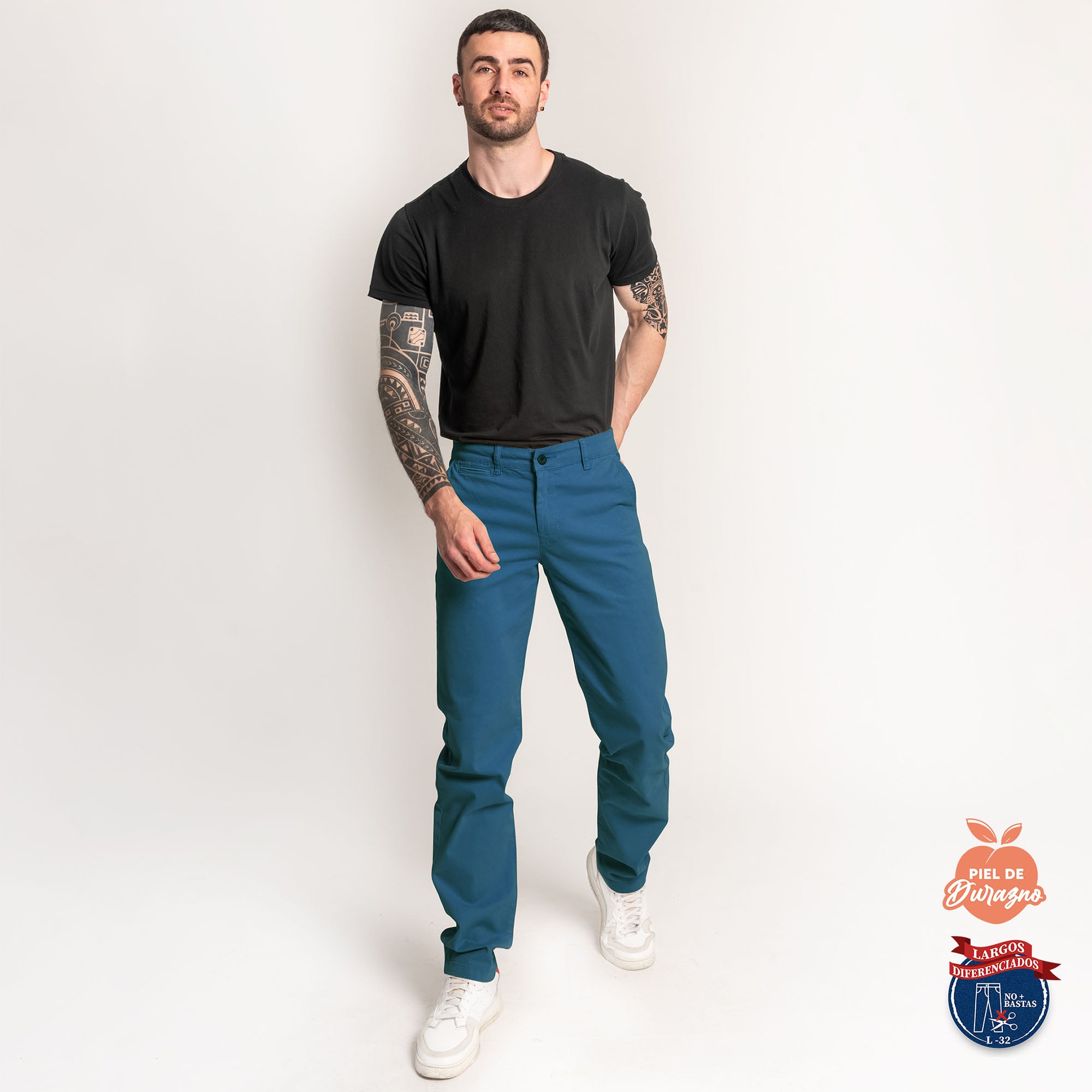 PANTALÓN CASUAL SLIM HOMBRE COTTONS JEANS FRED L32 TALL - 2