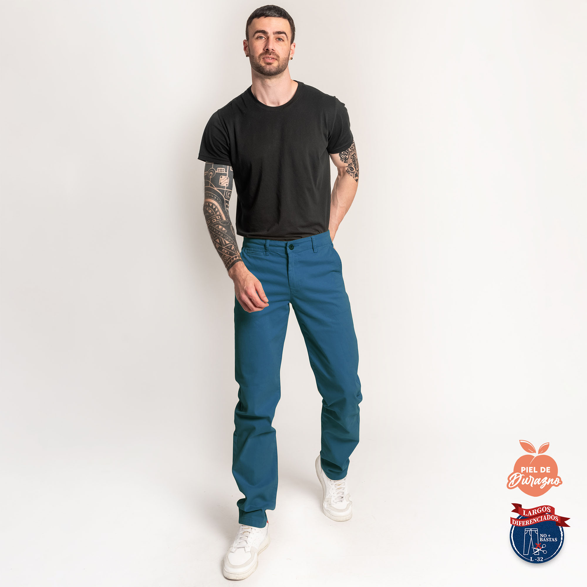 PANTALÓN CASUAL SLIM HOMBRE COTTONS JEANS FRED L32 TALL - 2