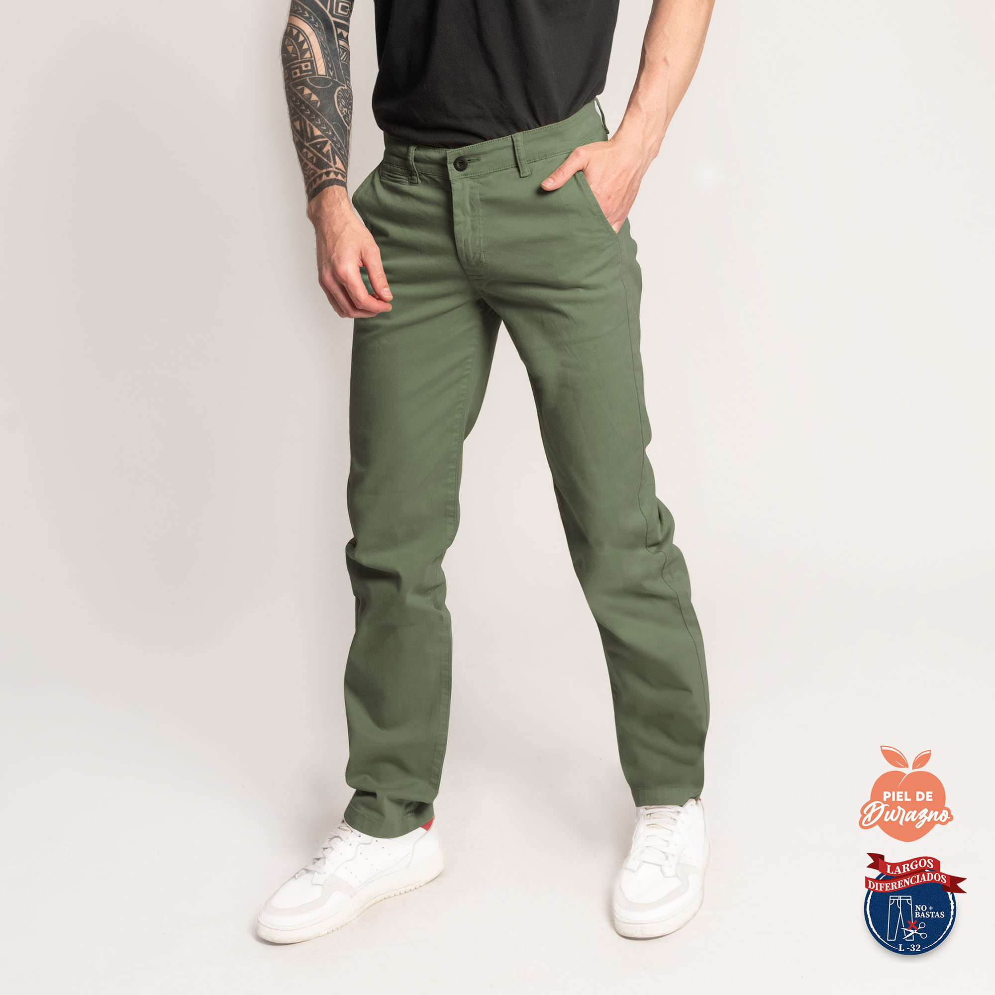 PANTALÓN CASUAL SLIM HOMBRE COTTONS JEANS FRED L32 TALL - 3