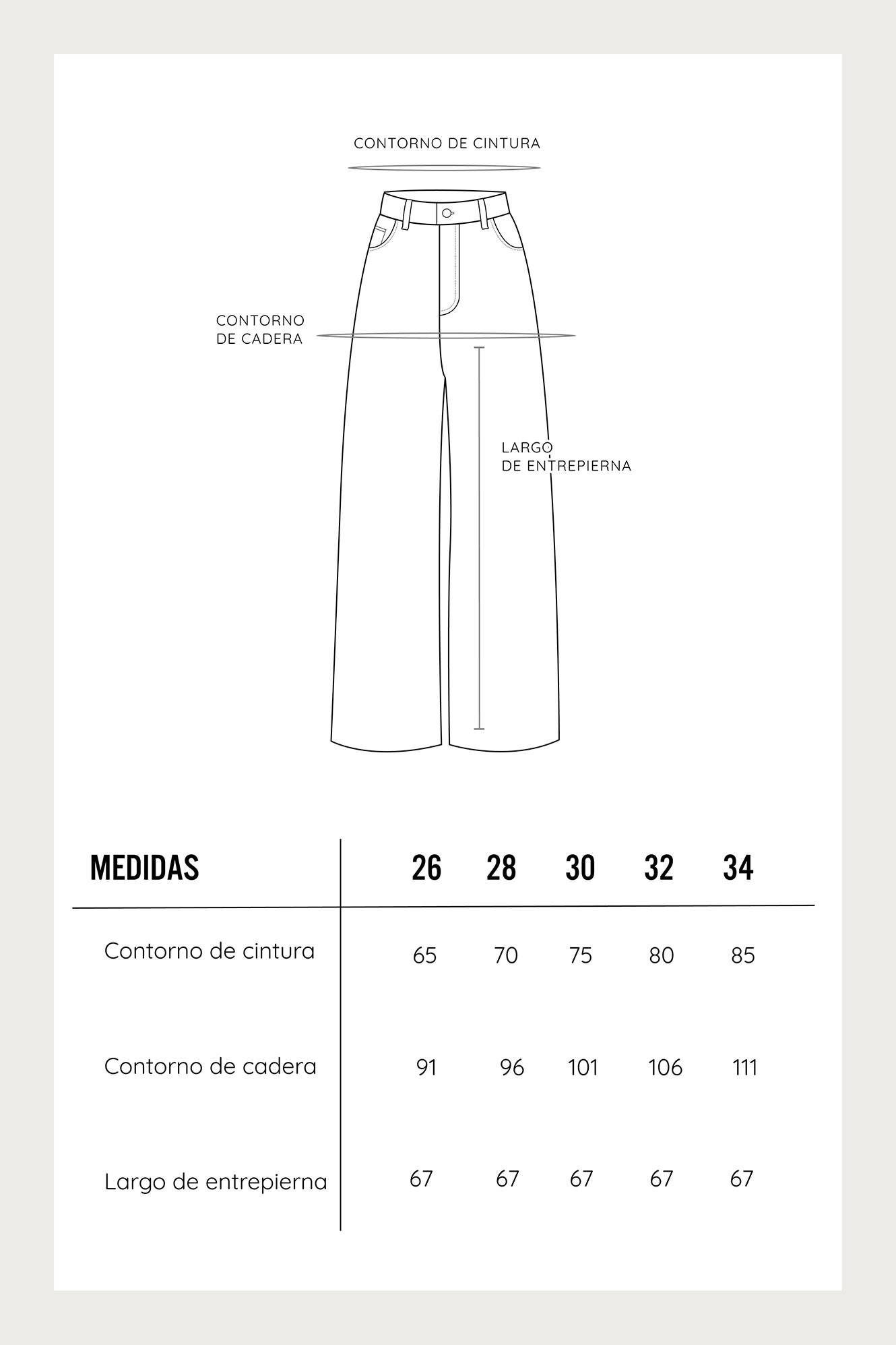 PANTALÓN URBANO PALAZZO MUJER COTTONS JEANS ISABELA CAMPANA - 5