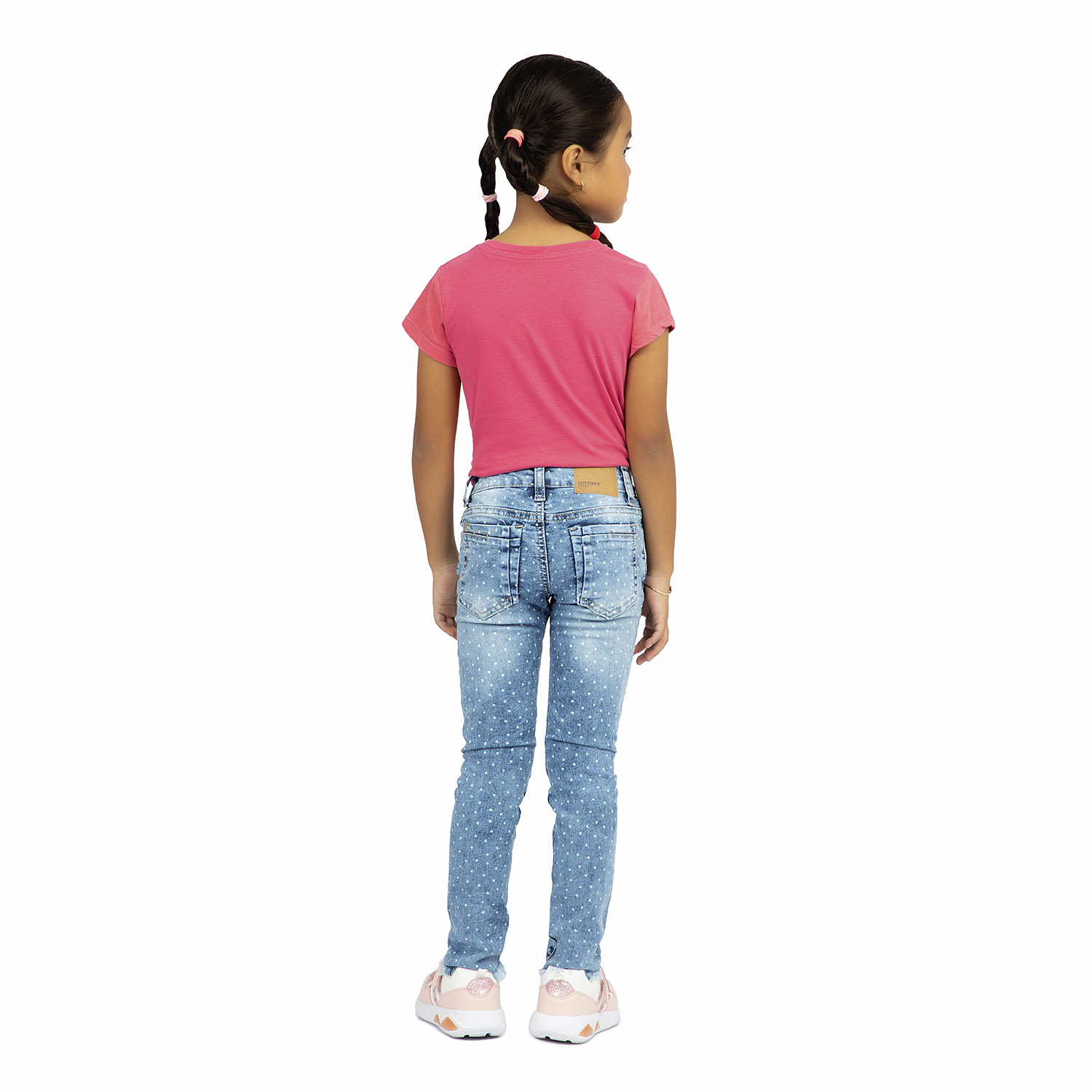 JEANS SLIM NIÑA COTTONS JEANS CELESTE ALICE - 3