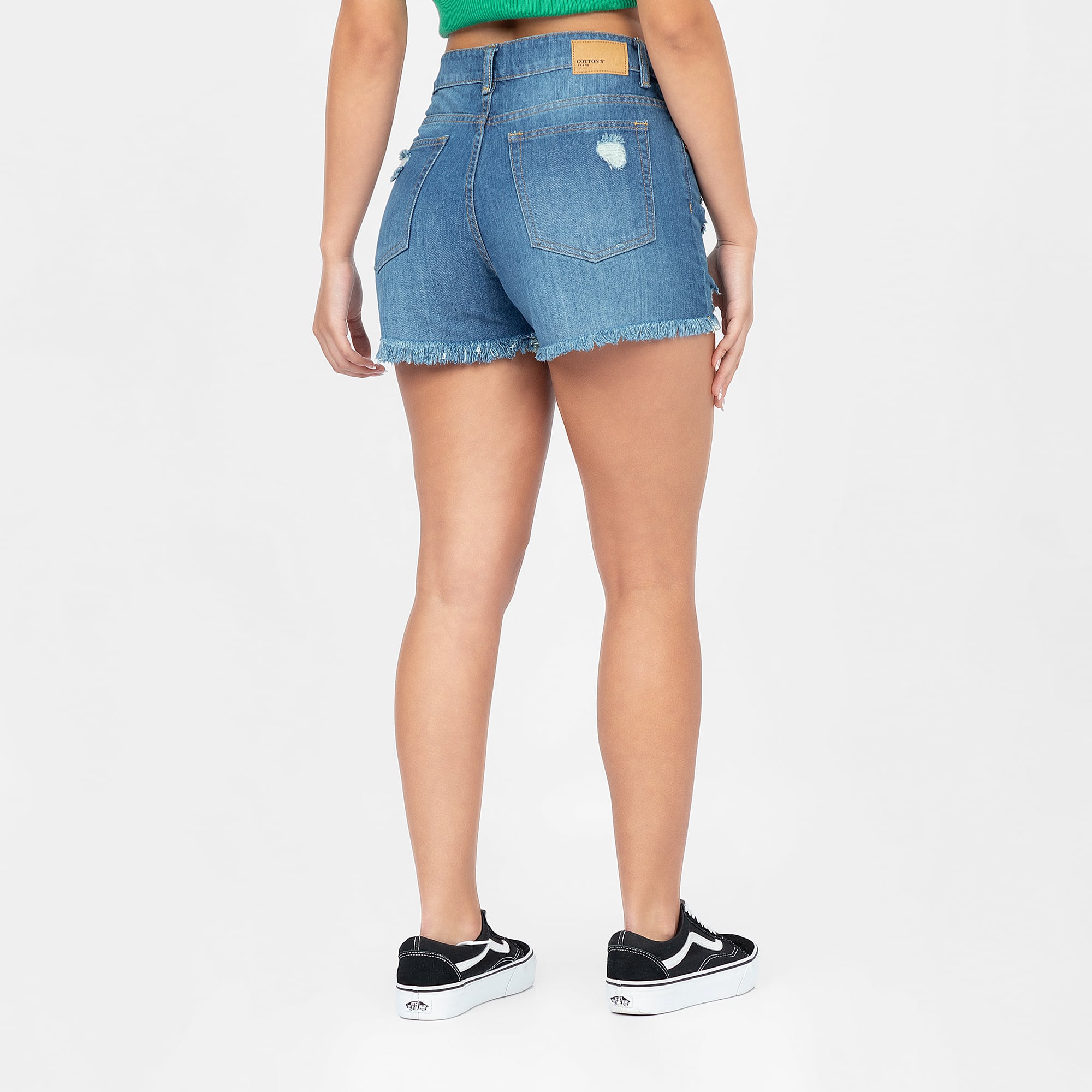 SHORT CORTO CEÑIDO MUJER COTTONS JEANS IRINA - 4
