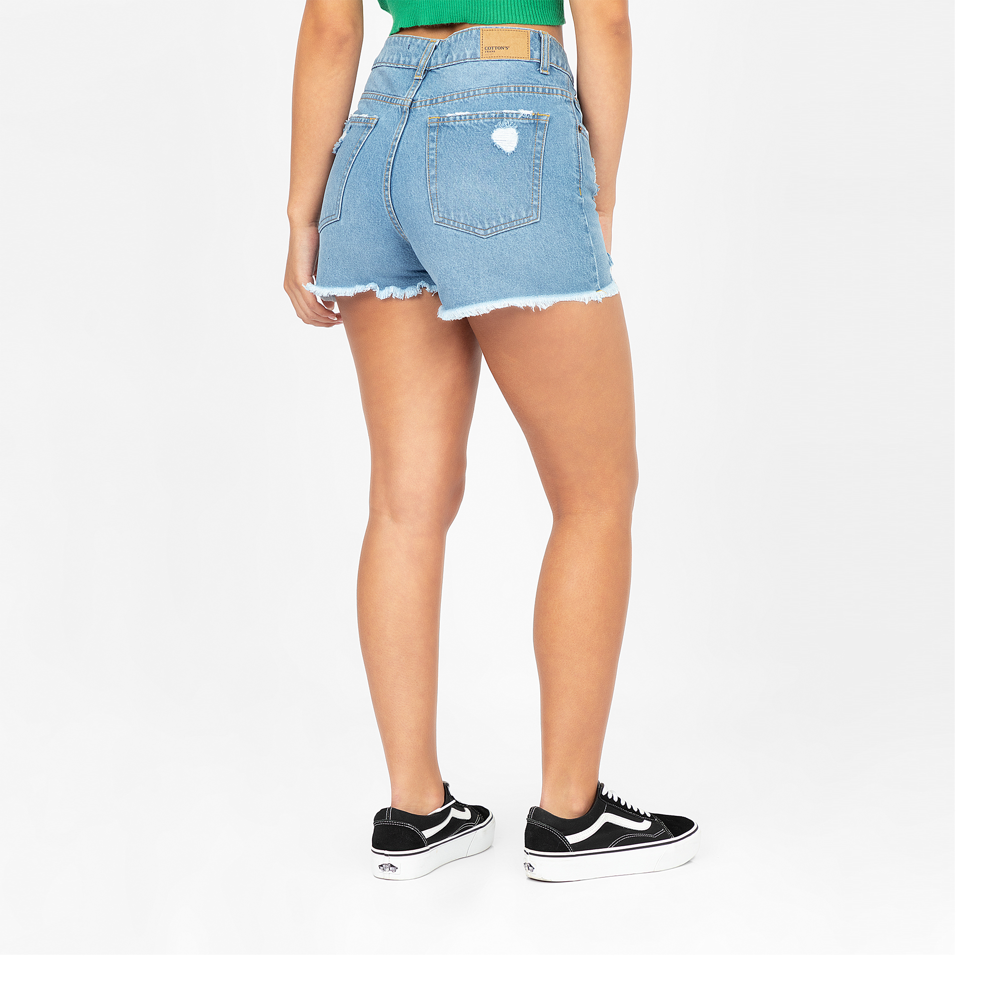 SHORT CORTO CEÑIDO MUJER COTTONS JEANS IRINA - 4