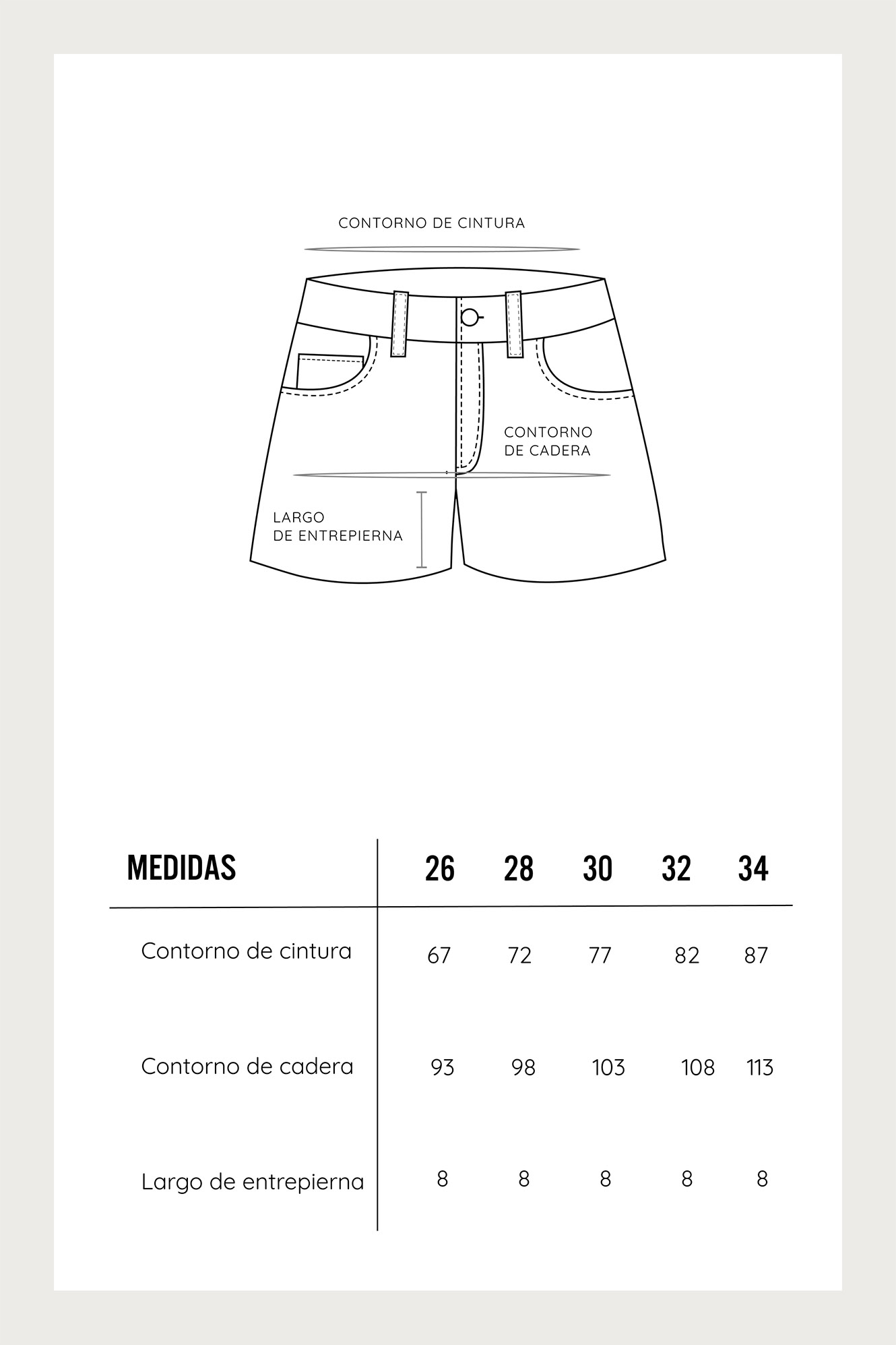 SHORT CORTO CEÑIDO MUJER COTTONS JEANS IRINA - 5