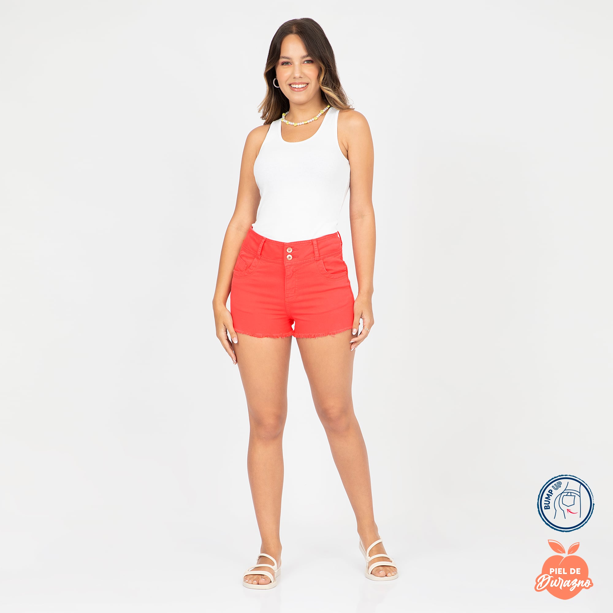 SHORT CORTO CEÑIDO MUJER COTTONS JEANS ANGY - 2