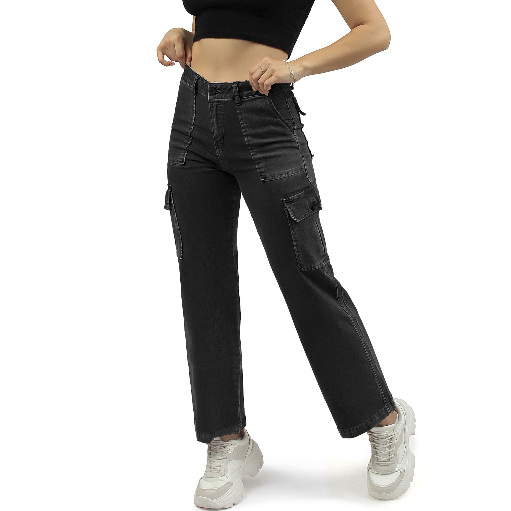 PANTALÓN URBANO PALAZZO MUJER COTTONS JEANS EMILIAL28 EMILIA REGULAR - 1