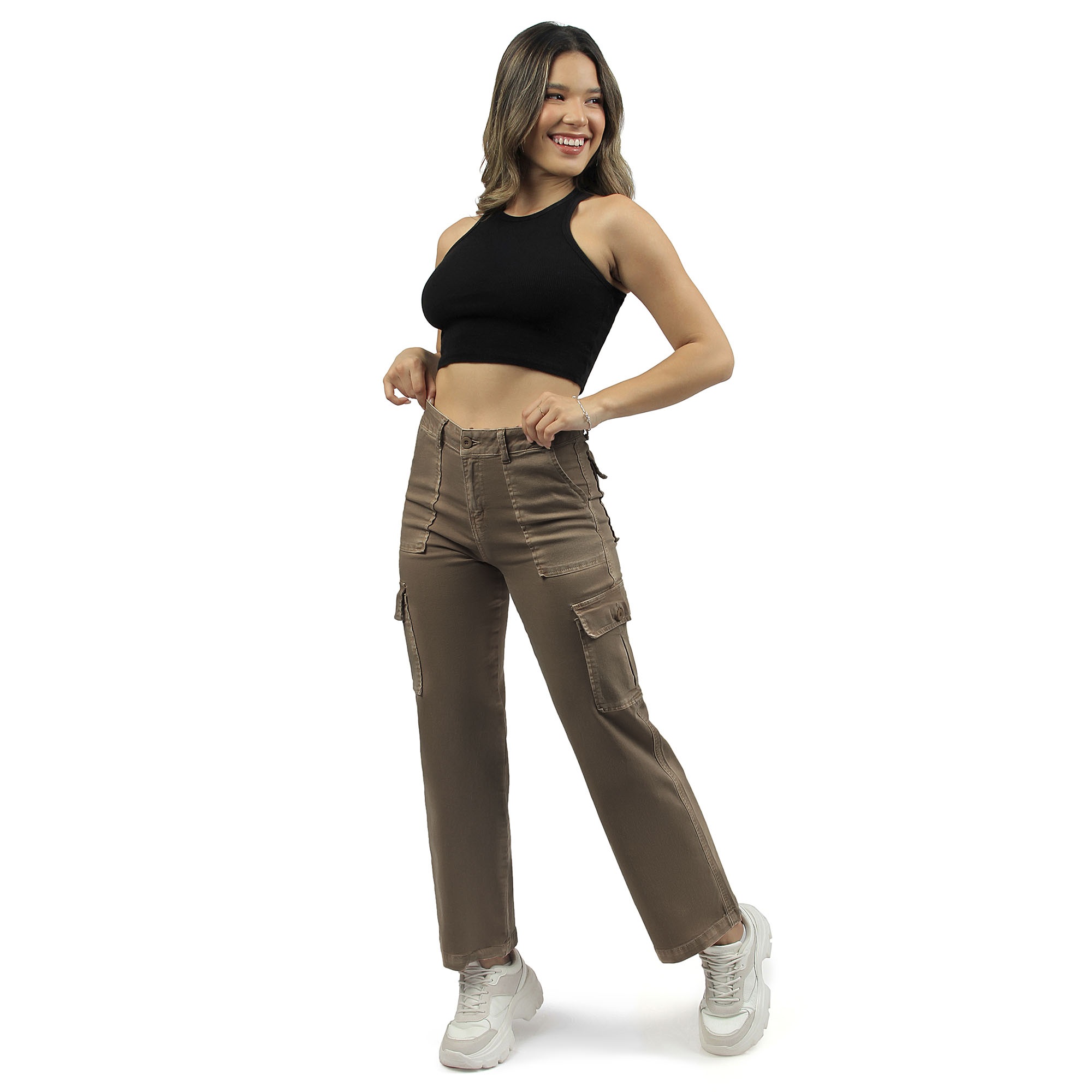 PANTALÓN URBANO PALAZZO MUJER COTTONS JEANS EMILIAL28 EMILIA REGULAR - 2