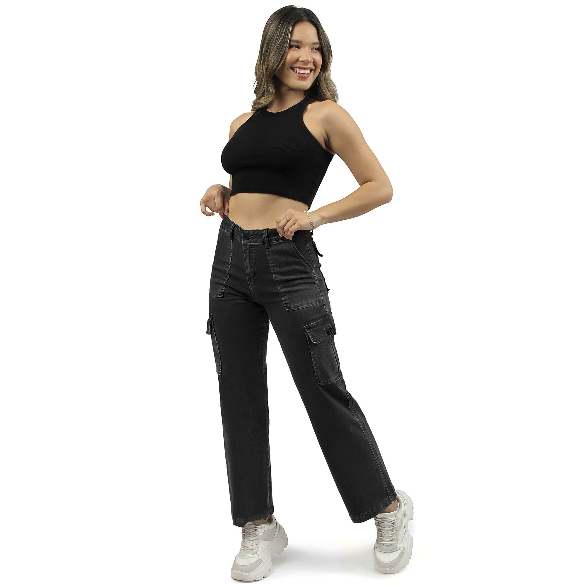 PANTALÓN URBANO PALAZZO MUJER COTTONS JEANS EMILIAL28 EMILIA REGULAR - 2