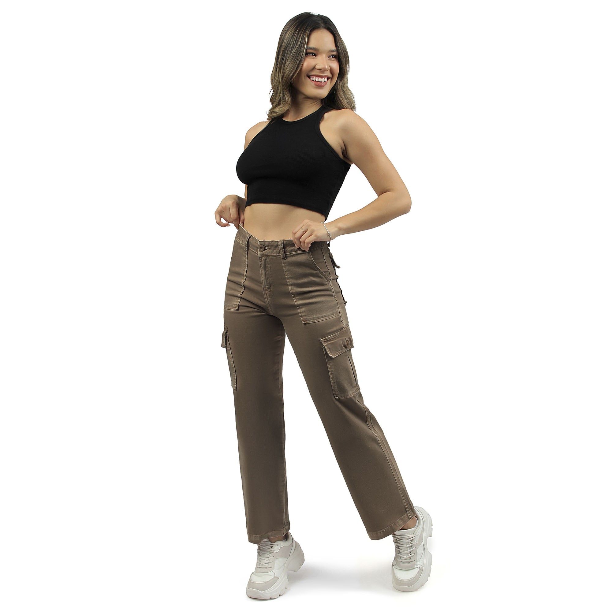 PANTALÓN URBANO PALAZZO MUJER COTTONS JEANS EMILIAL28 EMILIA REGULAR - 2