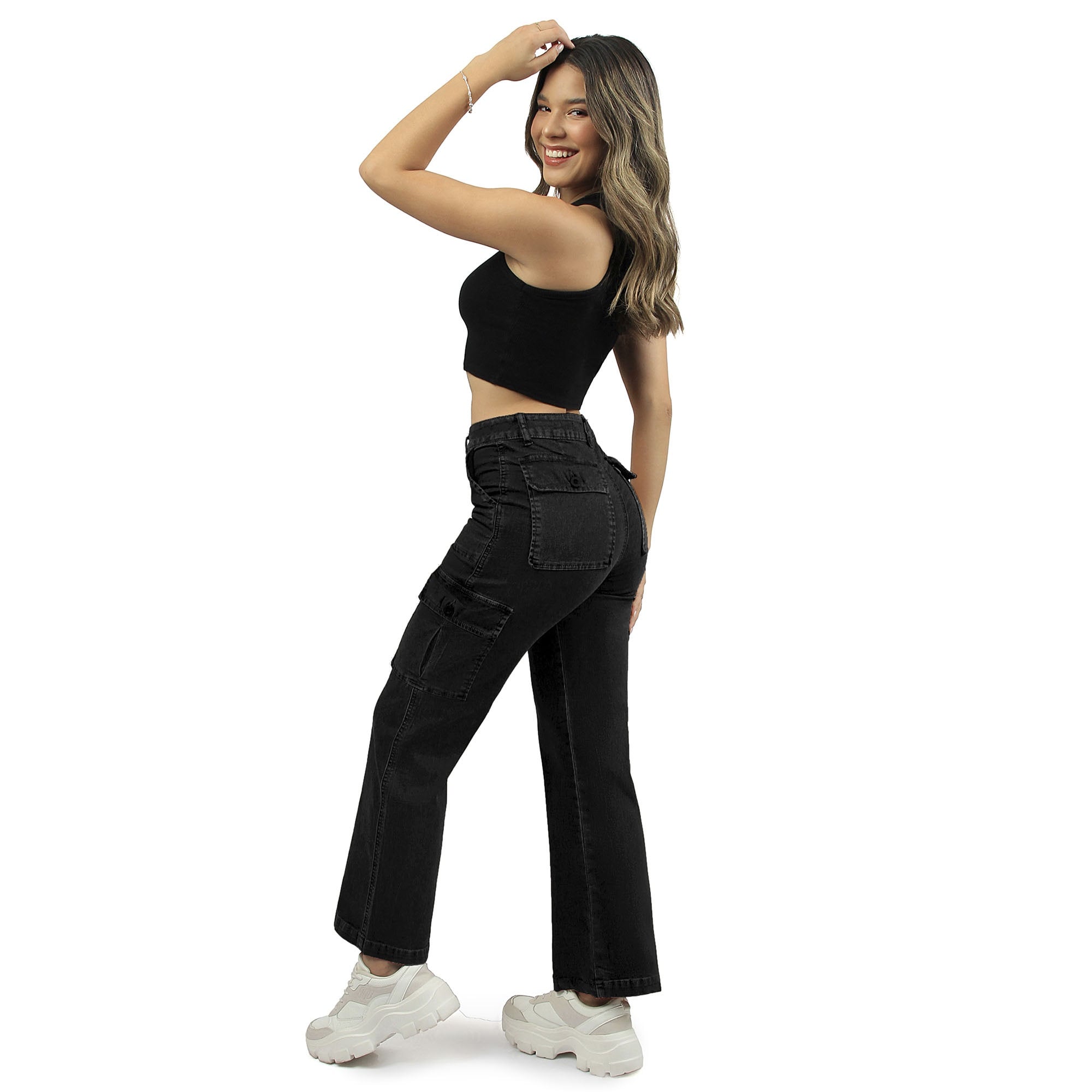 PANTALÓN URBANO PALAZZO MUJER COTTONS JEANS EMILIAL28 EMILIA REGULAR - 3