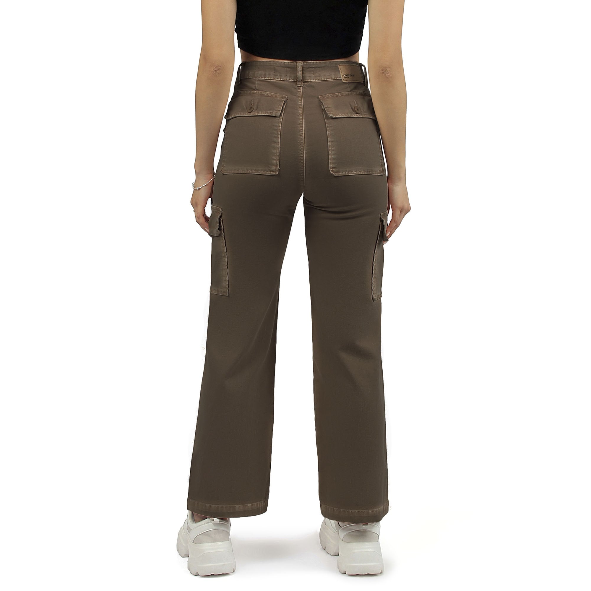 PANTALÓN URBANO PALAZZO MUJER COTTONS JEANS EMILIAL28 EMILIA REGULAR - 4