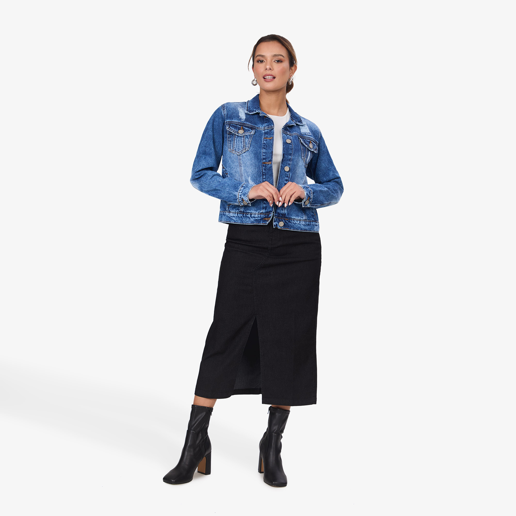 CASACA MUJER COTTONS JEANS IDARA - 2