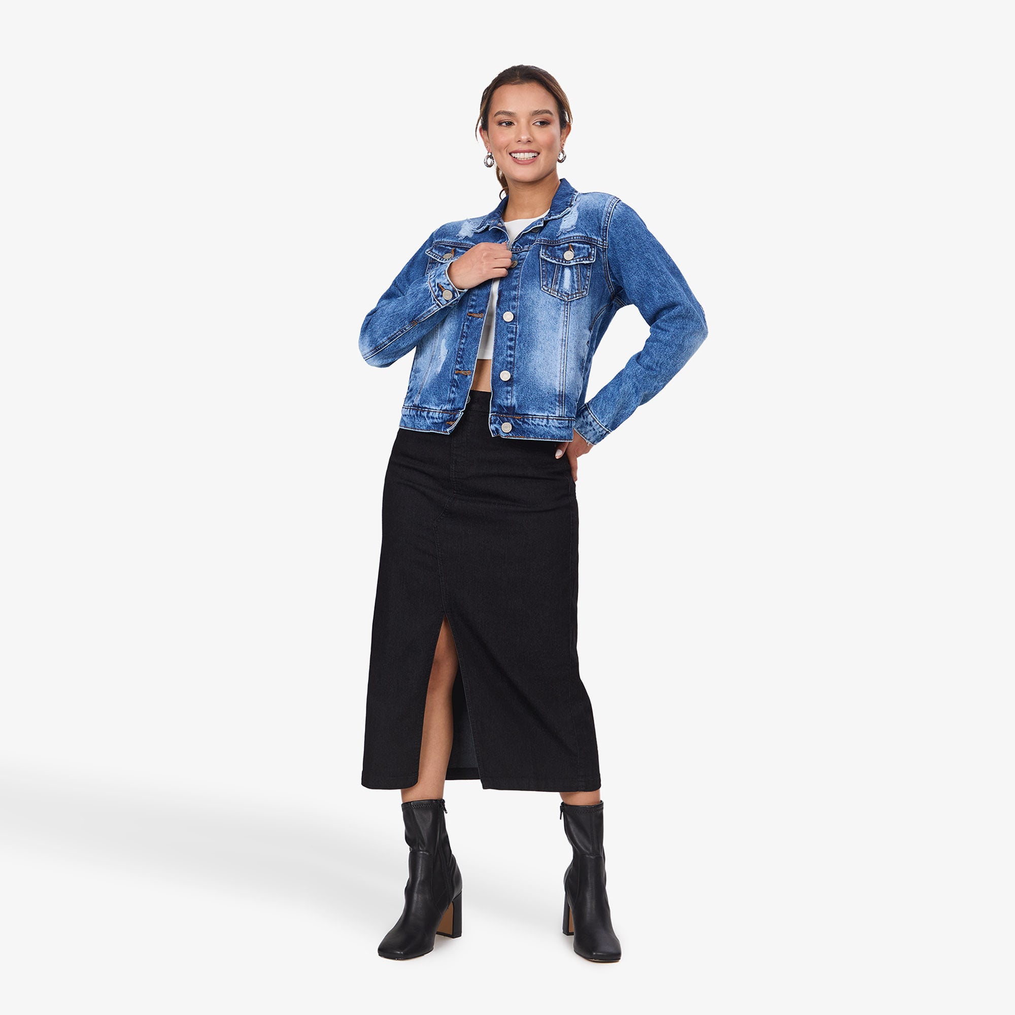 CASACA MUJER COTTONS JEANS IDARA - 3
