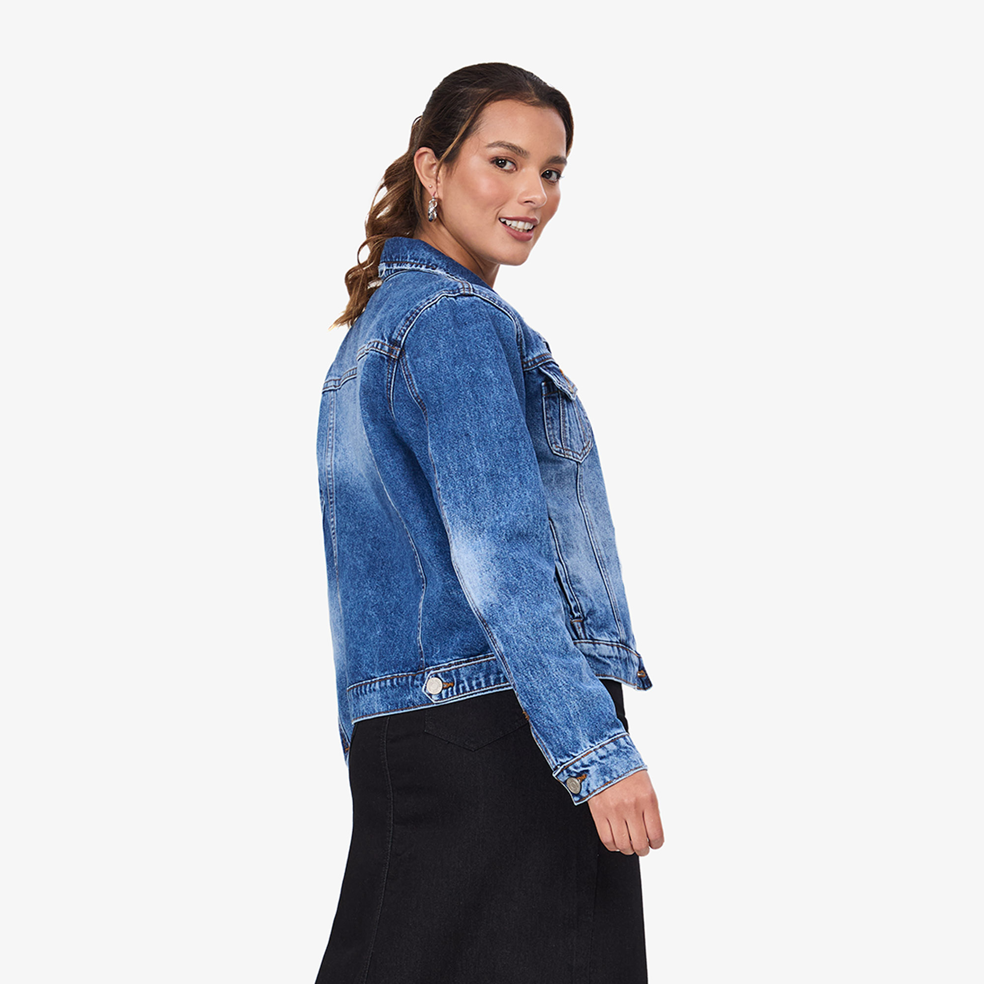 CASACA MUJER COTTONS JEANS IDARA - 4