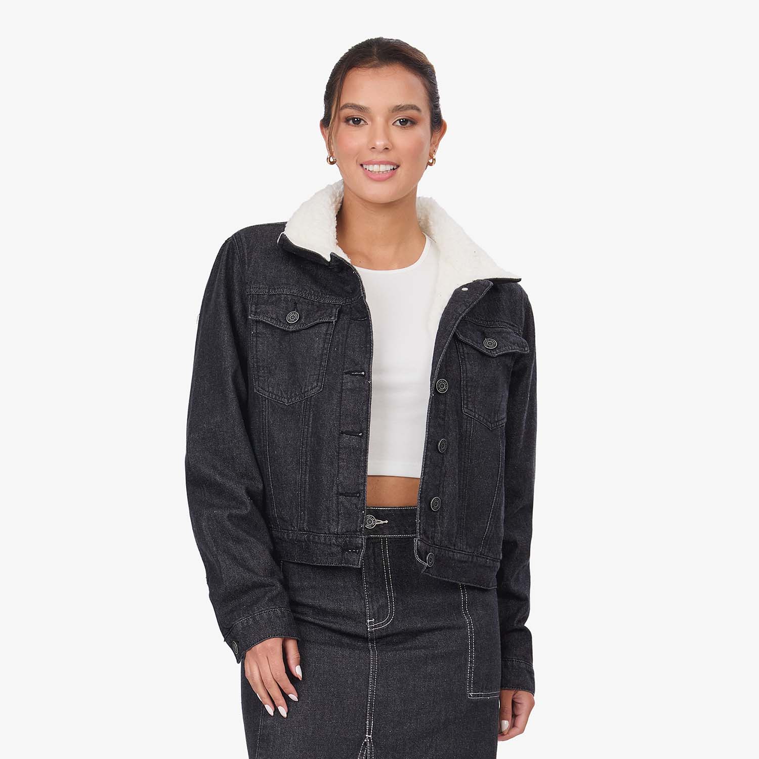 CASACA MUJER COTTONS JEANS ARIADNA - 1