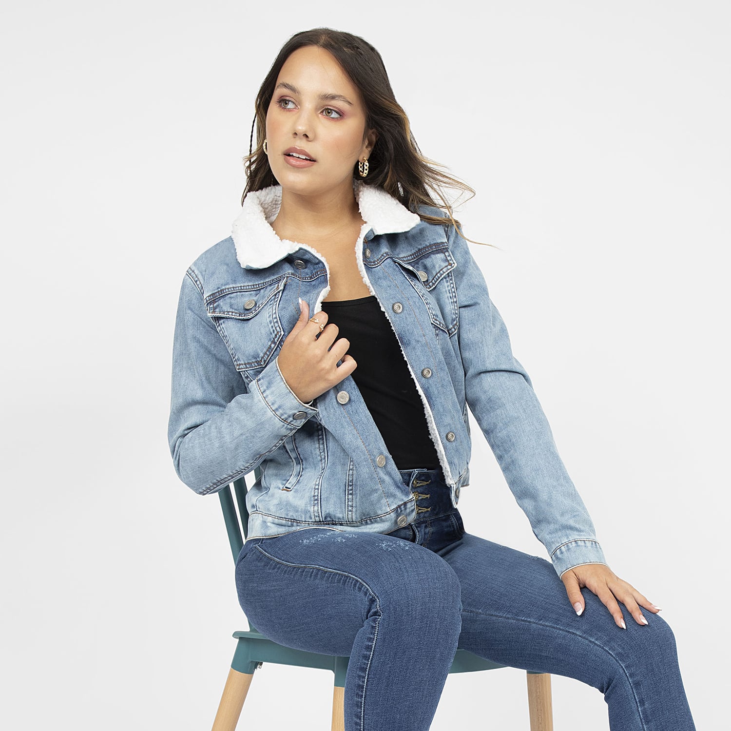 CASACA MUJER COTTONS JEANS ARIADNA - 1