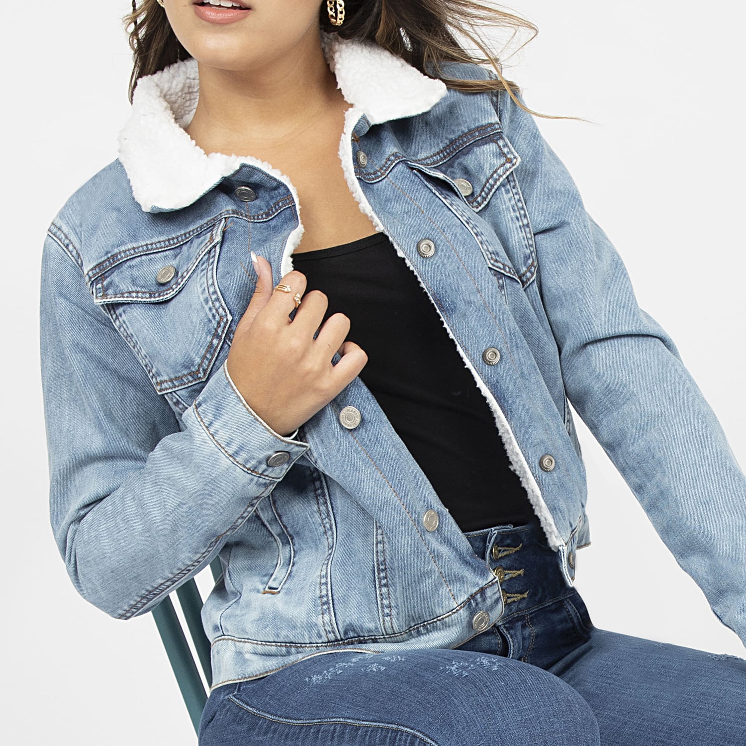 CASACA MUJER COTTONS JEANS ARIADNA - 2