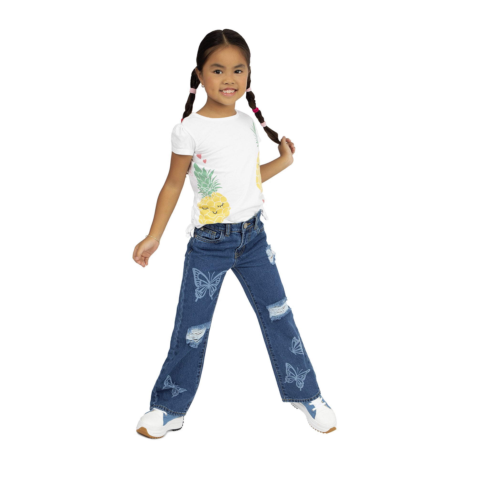 JEANS MOM NIÑA COTTONS JEANS AZUL LETICIA - 2