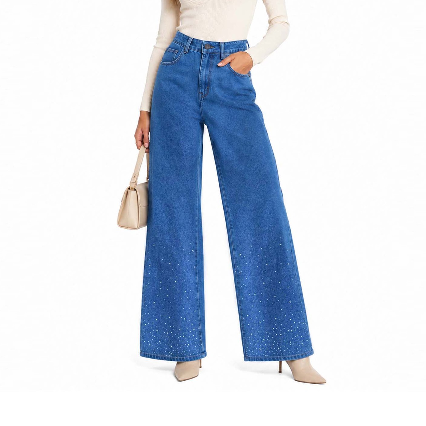 JEANS MUJER COTTONS JEANS KAREN WIDELEG - 2