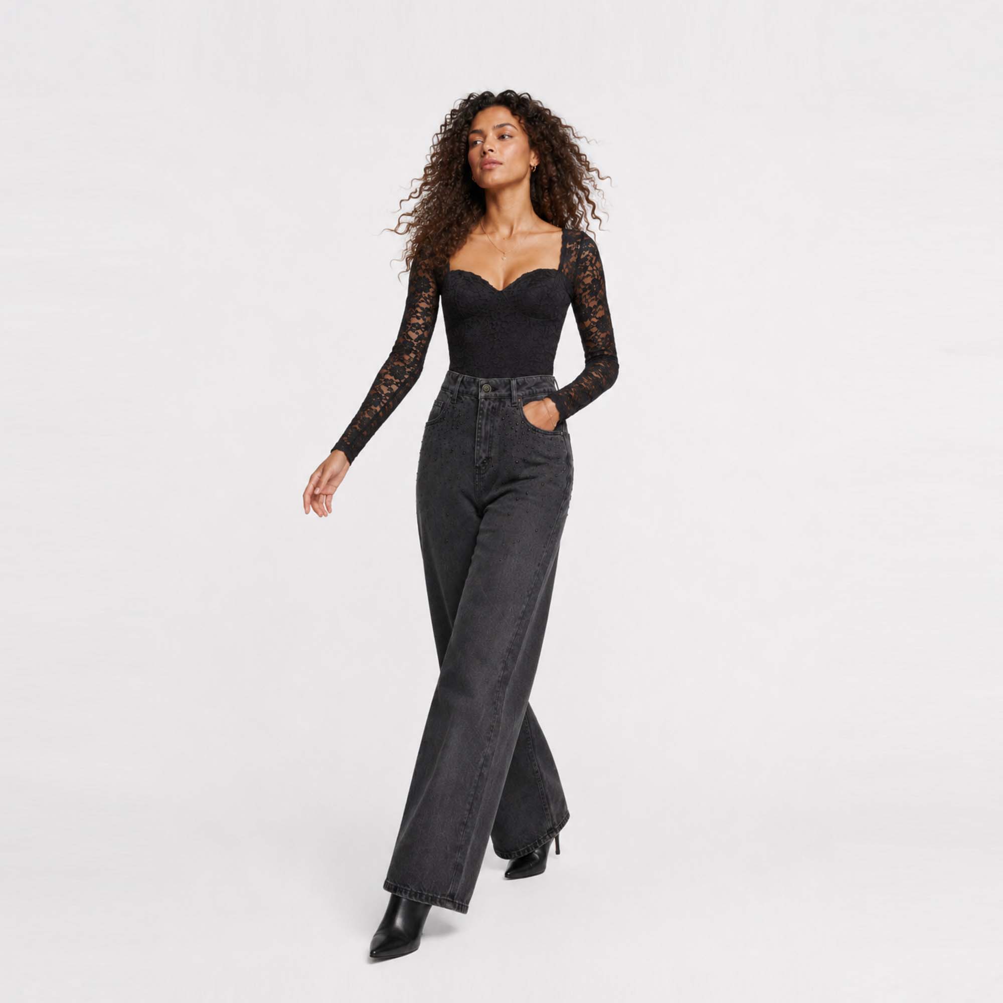 JEAN WIDELEG PARA MUJER COTTONS JEANS KAREN - 3