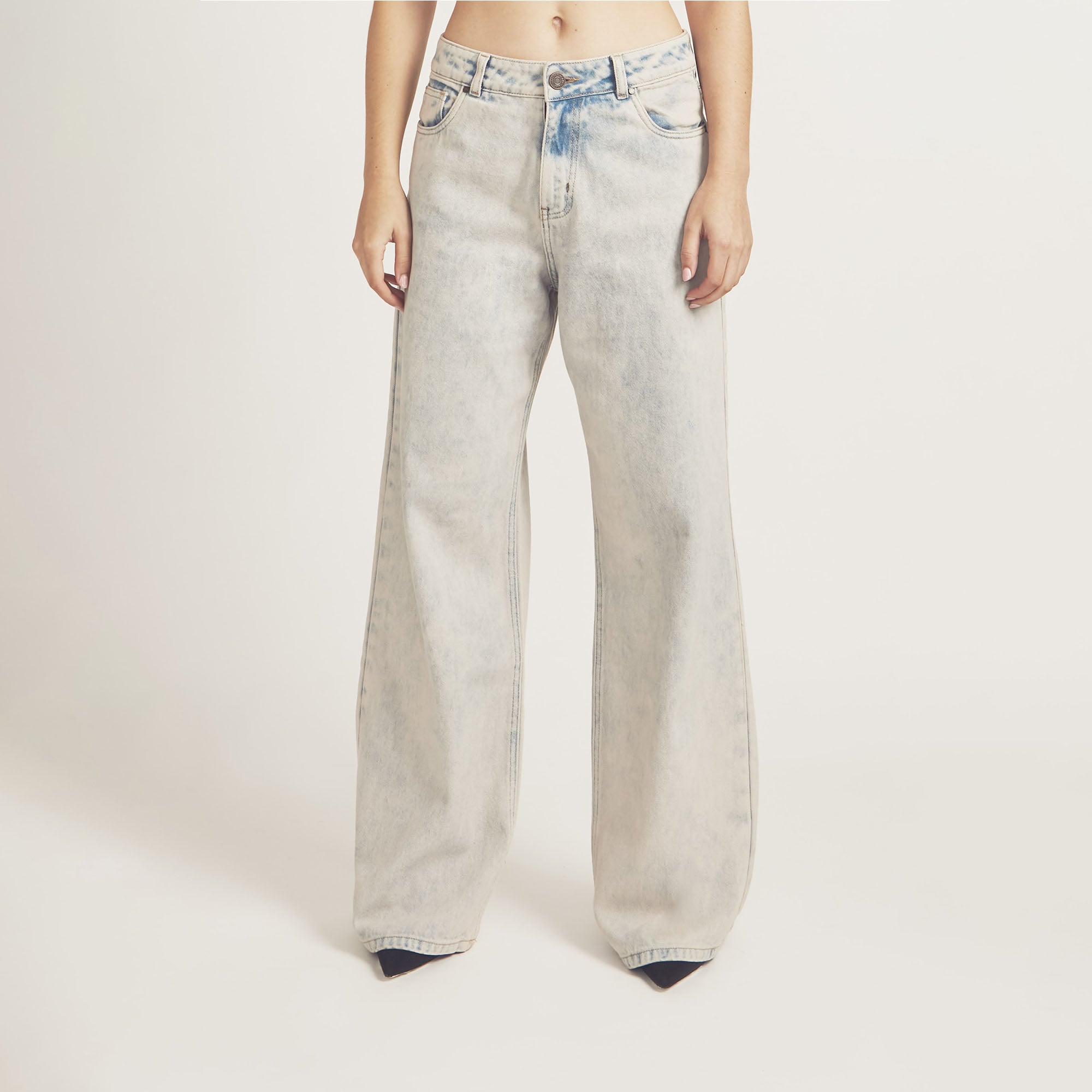JEANS MUJER COTTONS JEANS CELESTE ZILA WIDELEG BAGGY - 5