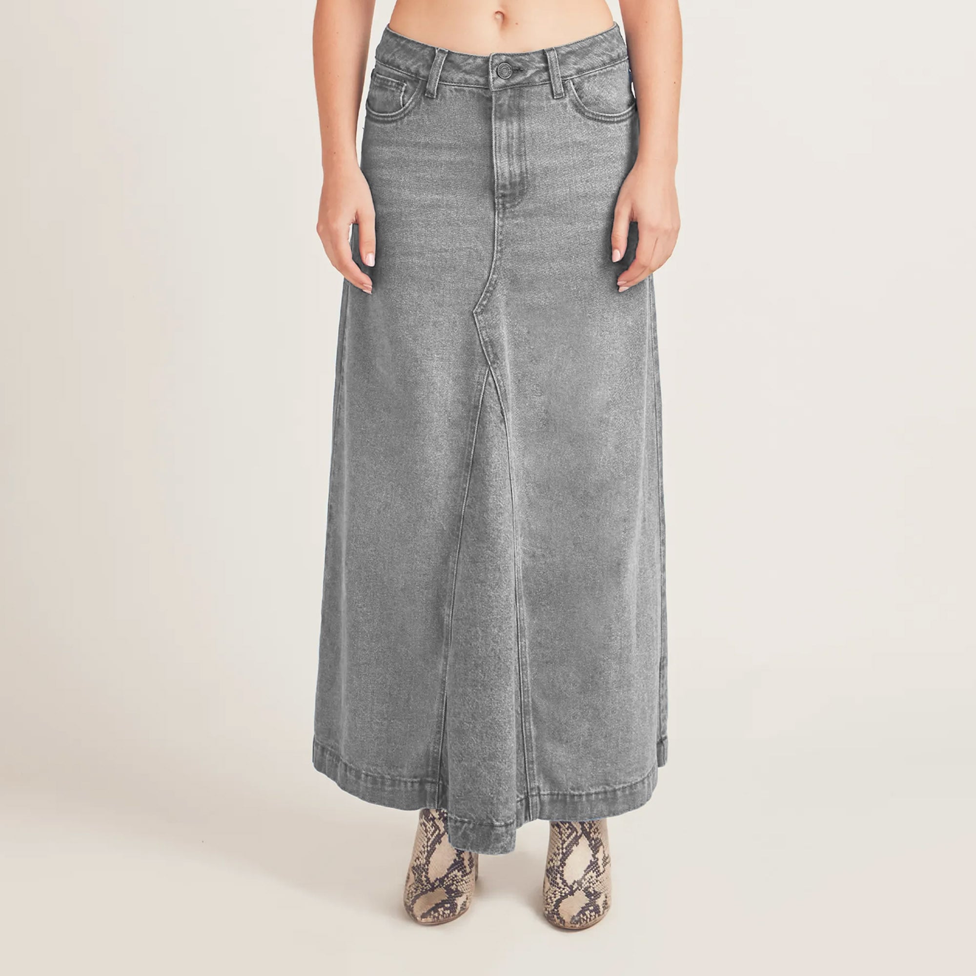 MAXI FALDA MUJER COTTONS JEANS EDA - 6