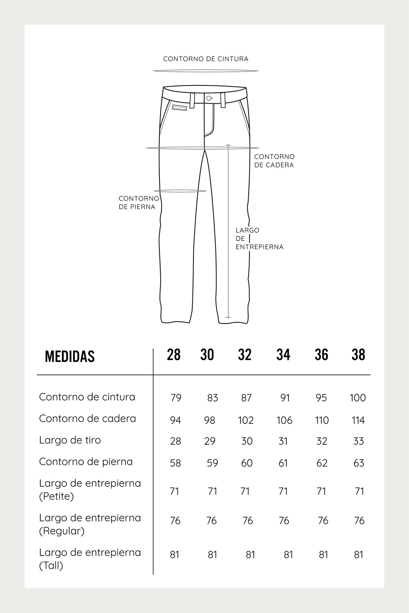 PANTALÓN CASUAL HOMBRE COTTONS JEANS FRED CLASSIC PETITE - 5