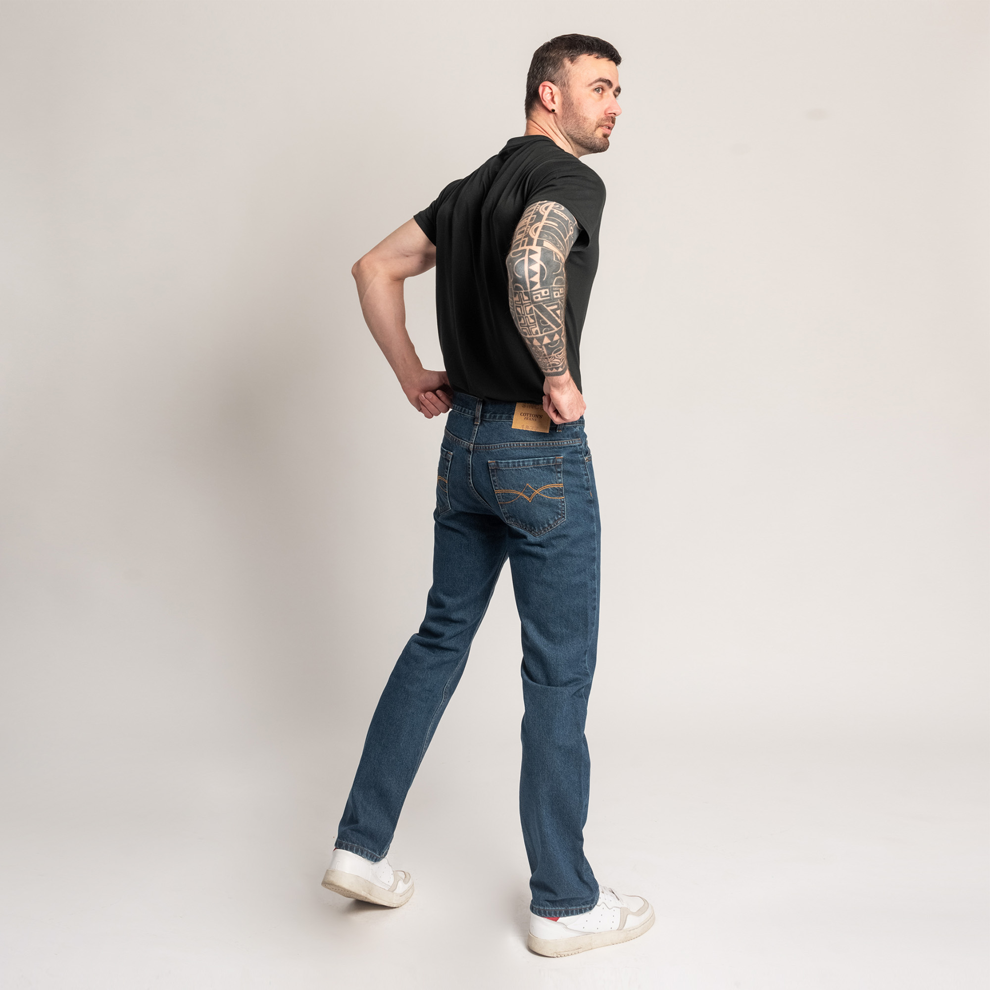 JEAN STRAIGHT PARA HOMBRE COTTONS JEANS ANGEL CLASSIC REGULAR - 5