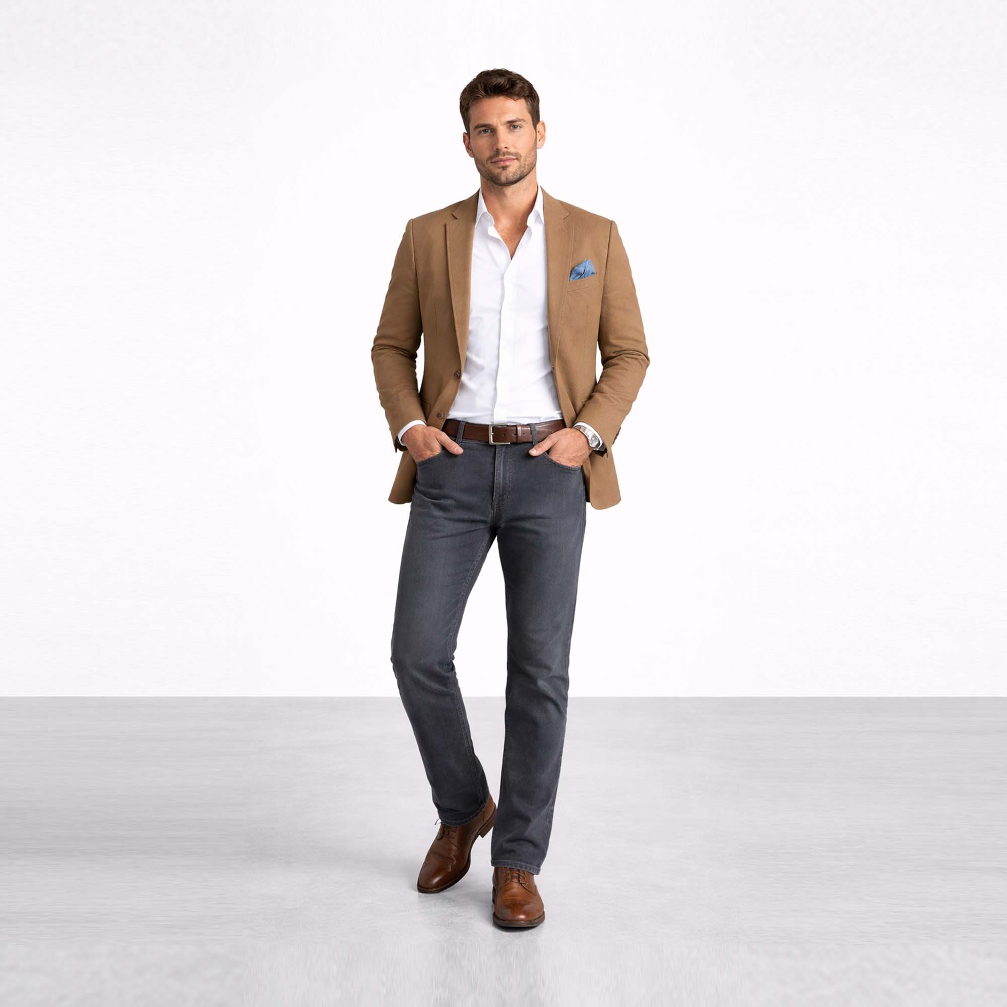 JEAN STRAIGHT PARA HOMBRE COTTONS JEANS ANGEL CLASSIC PETITE - 1
