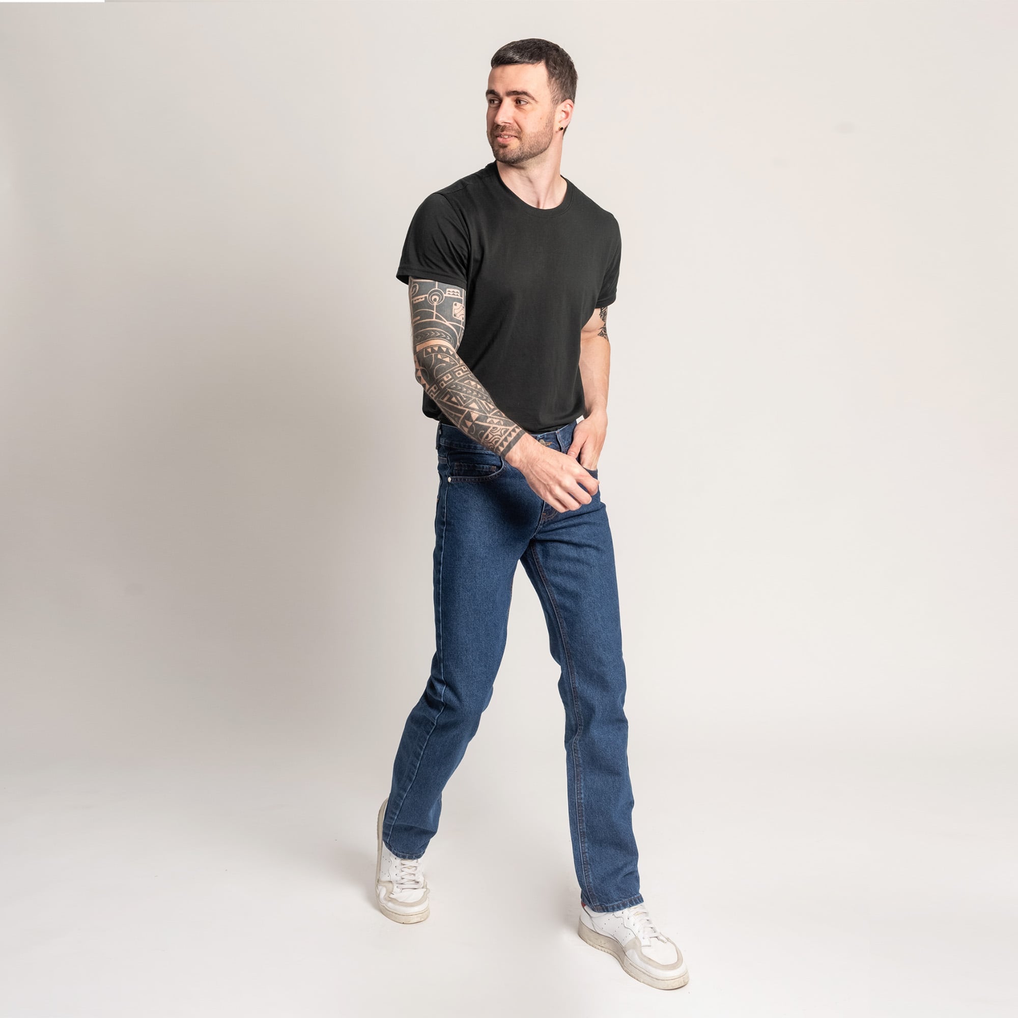 JEAN STRAIGHT PARA HOMBRE COTTONS JEANS ANGEL CLASSIC PETITE - 1