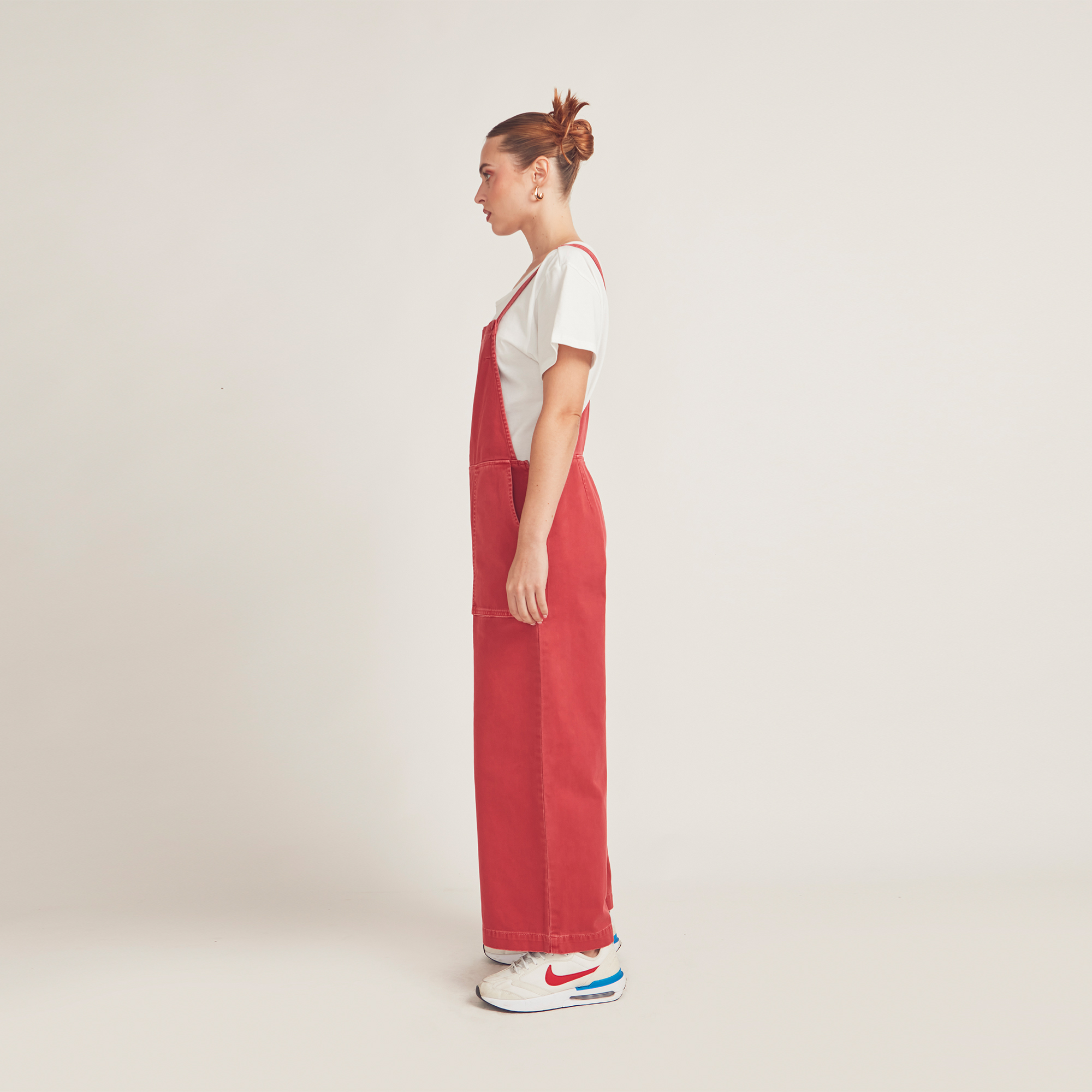 OVEROL TOBILLERO MUJER COTTONS JEANS CORAL AMIRA CARGO - 3
