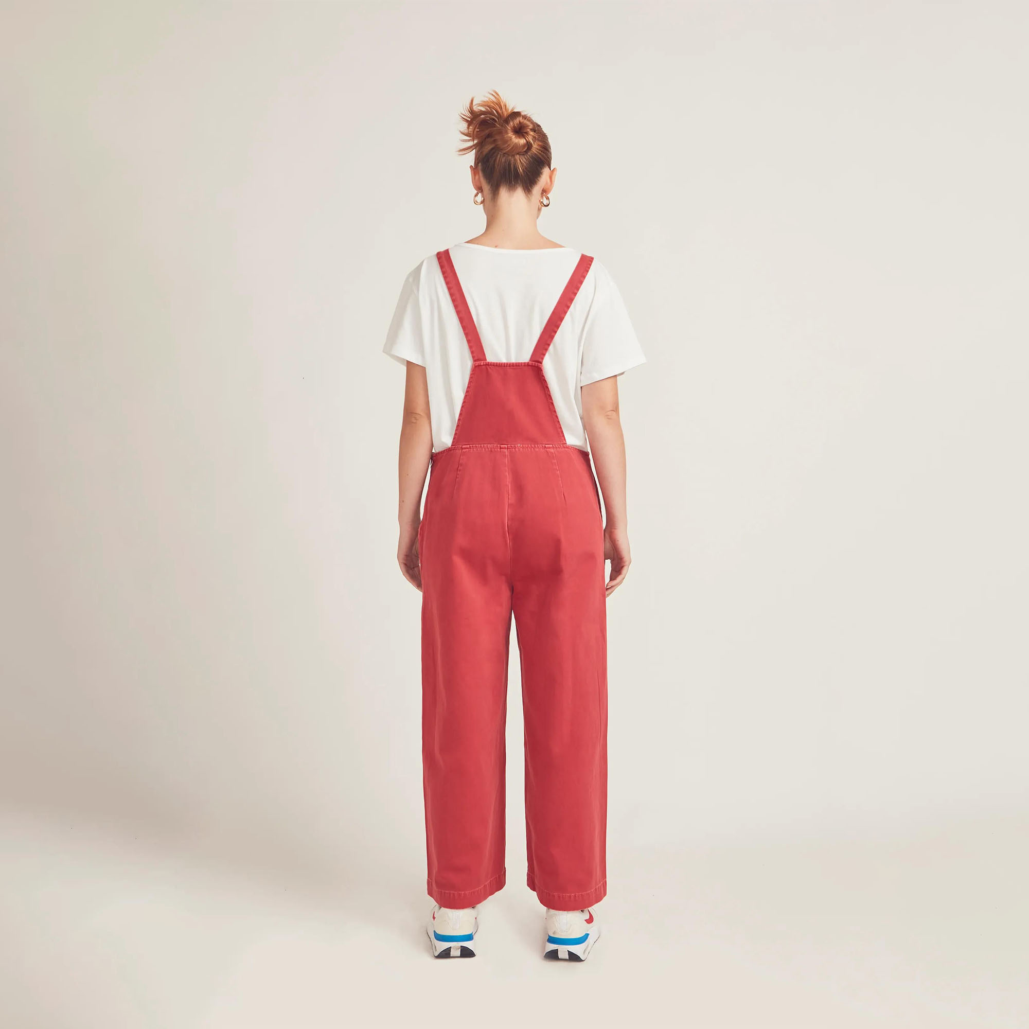 OVEROL TOBILLERO MUJER COTTONS JEANS CORAL AMIRA CARGO - 4