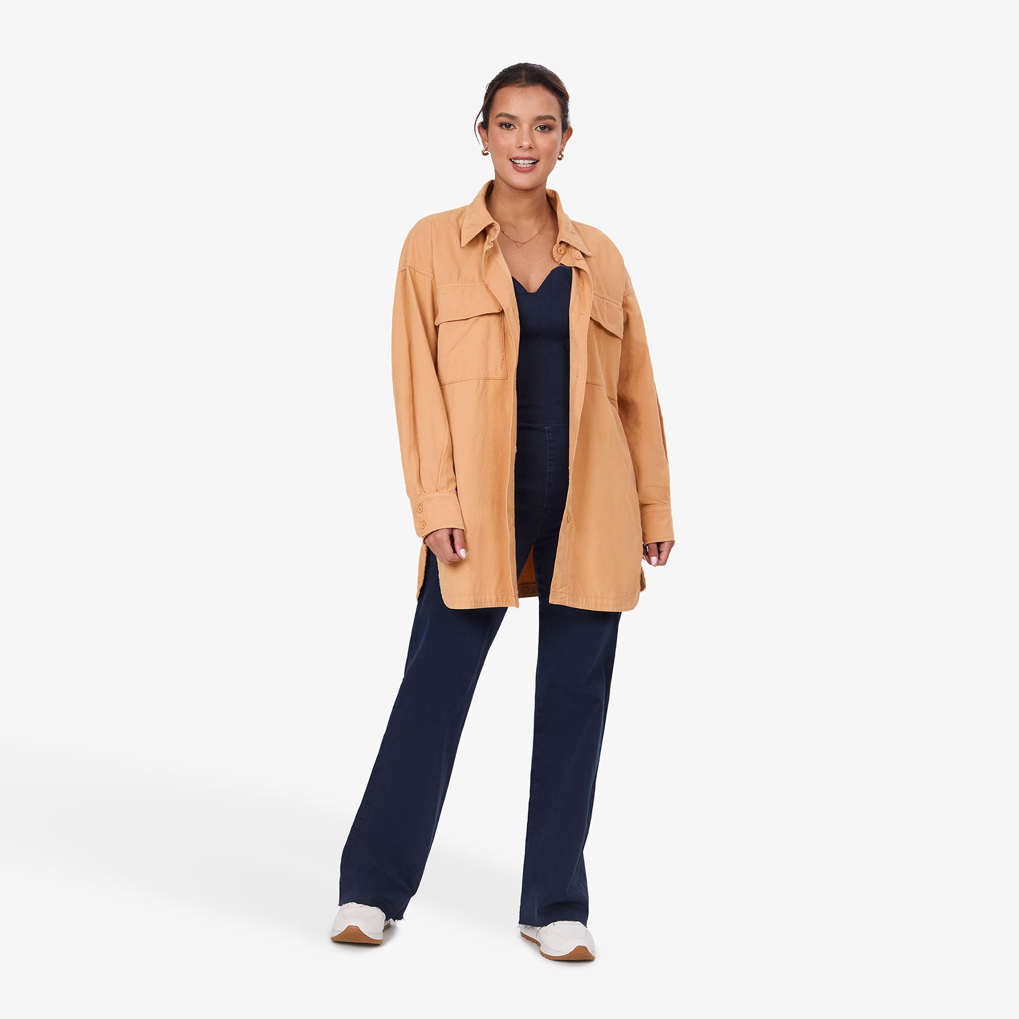BLUSA MANGA LARGA ALGODÓN MUJER COTTONS JEANS DUNIA OVERSIZE - 1