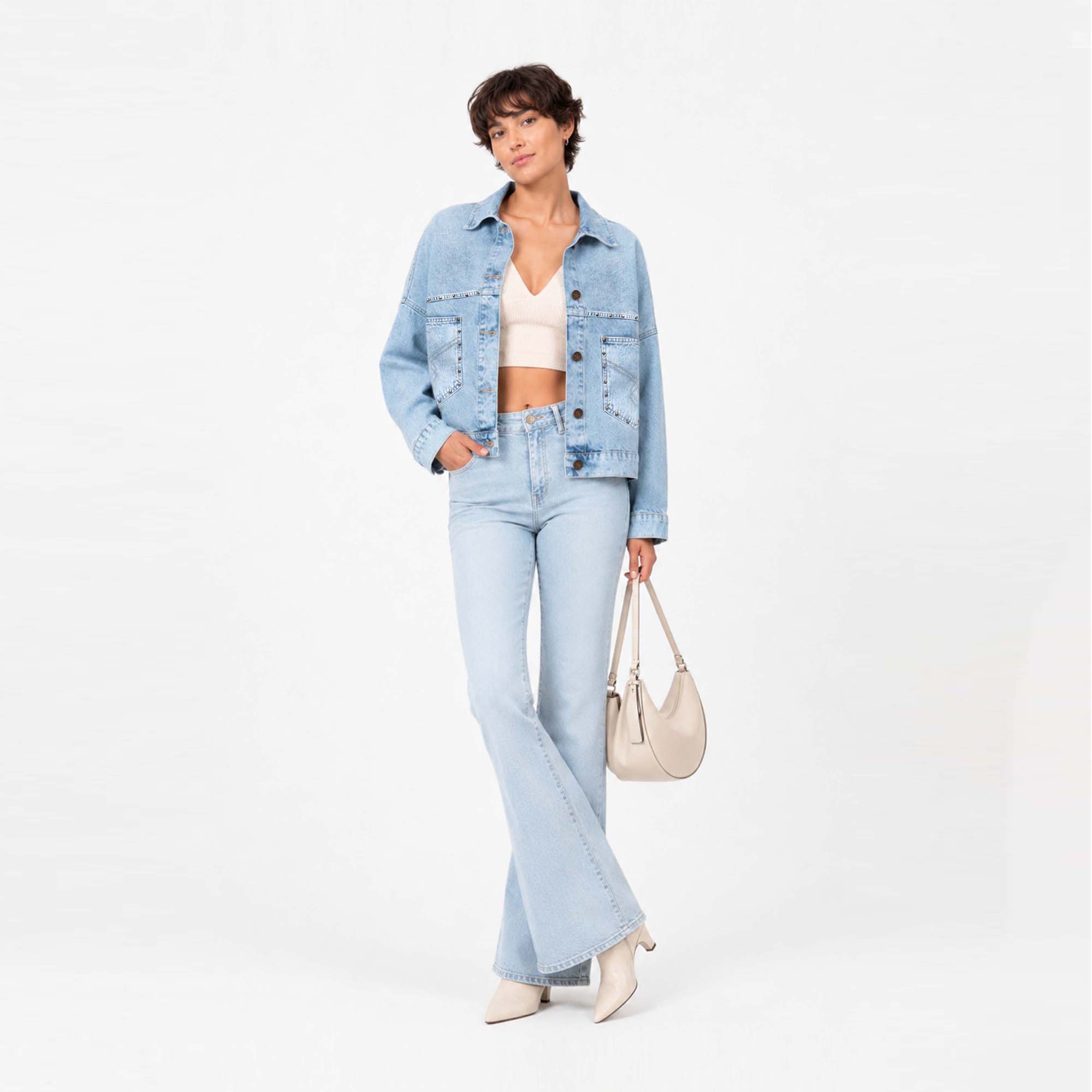 CASACA MUJER COTTONS JEANS LORENA OVERIZE - 2