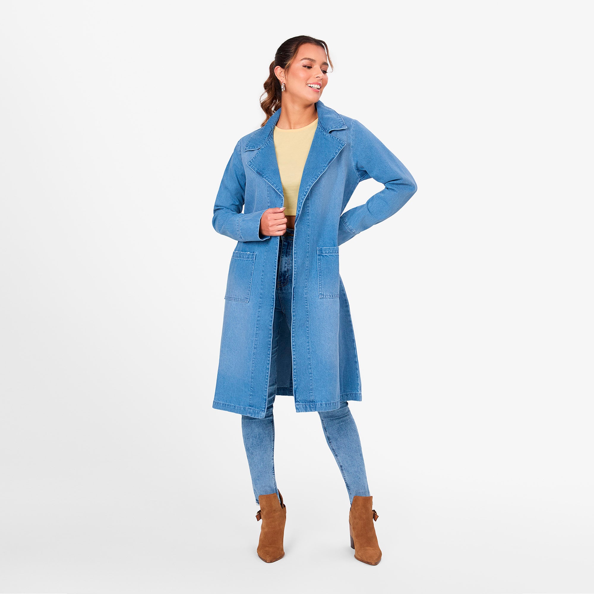SACO MUJER COTTONS JEANS XIMENA MIDI - 2