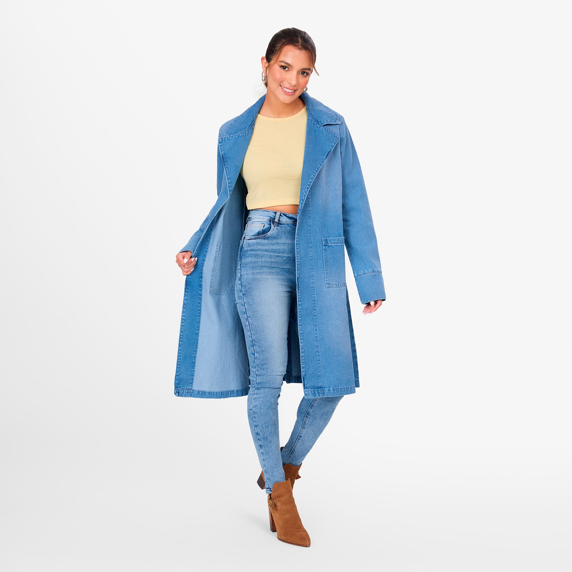 SACO MUJER COTTONS JEANS XIMENA MIDI - 3