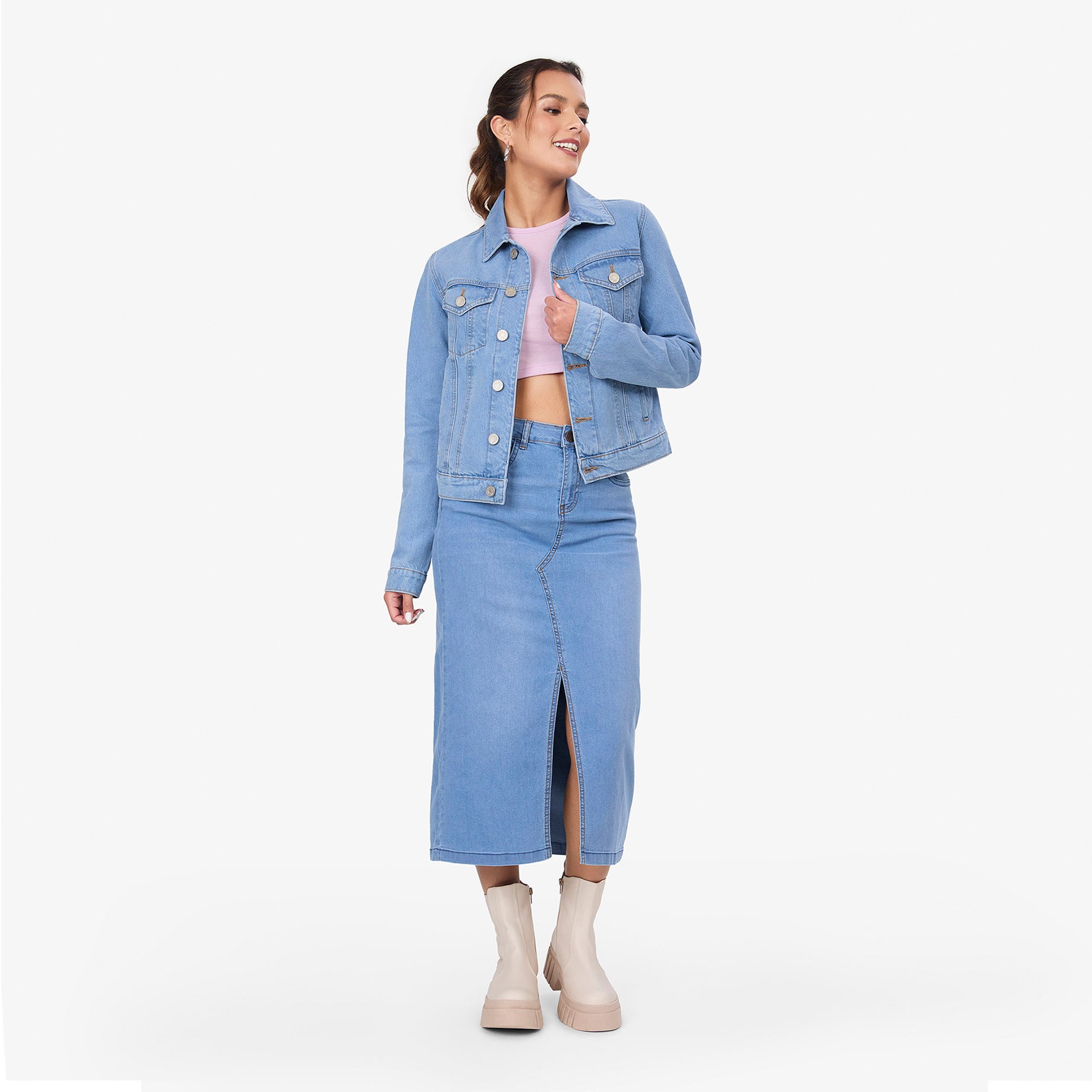 CASACA MUJER COTTONS JEANS CONSTANZA - 1
